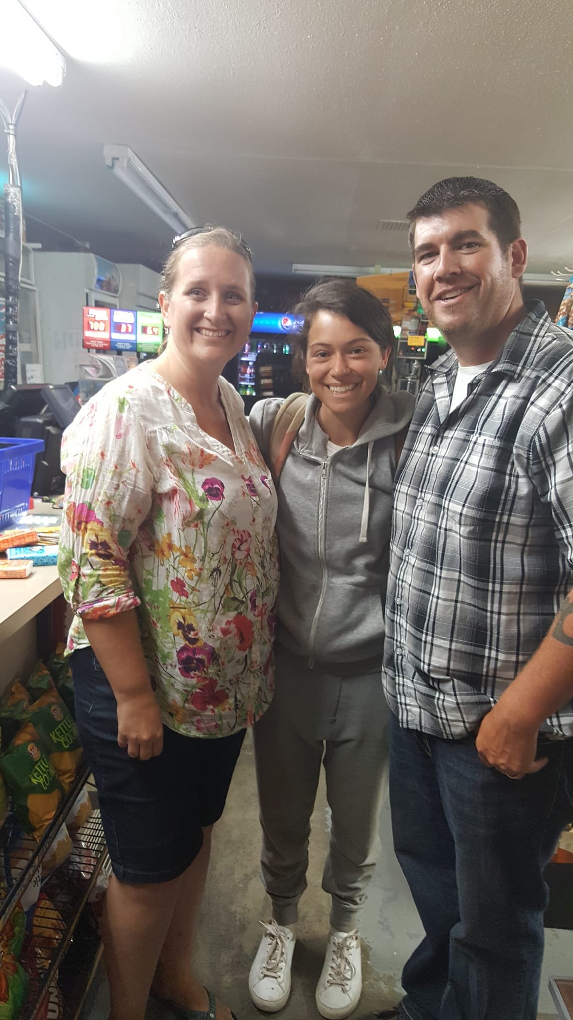 Justin & Loraine w/ Tatiana Maslany (actress: Souls of Totality)