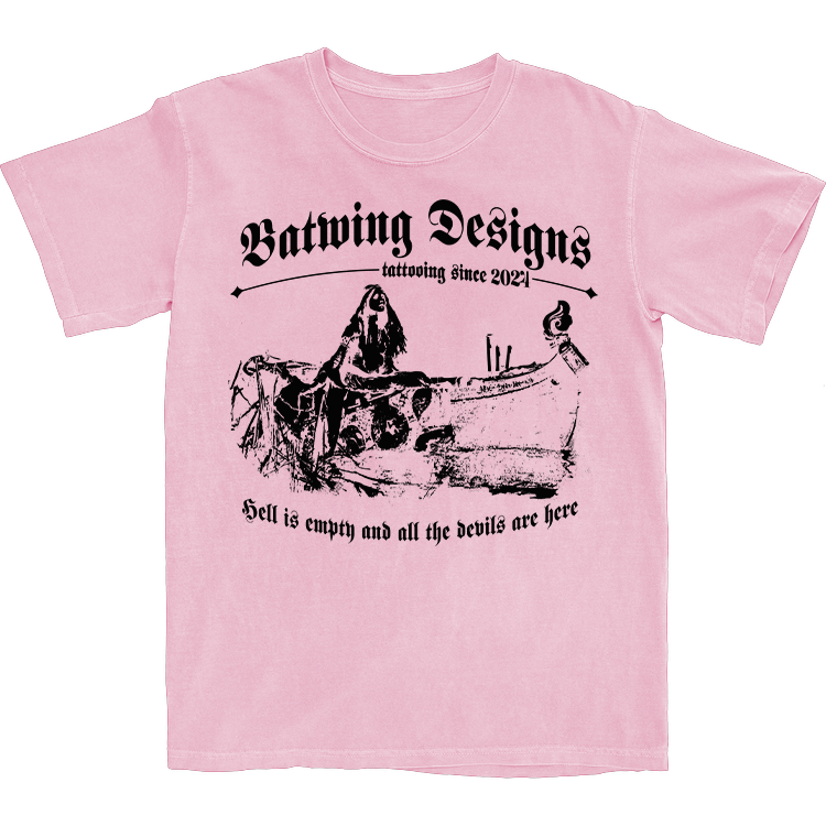 Batwing Tattoos Shirt - Pink