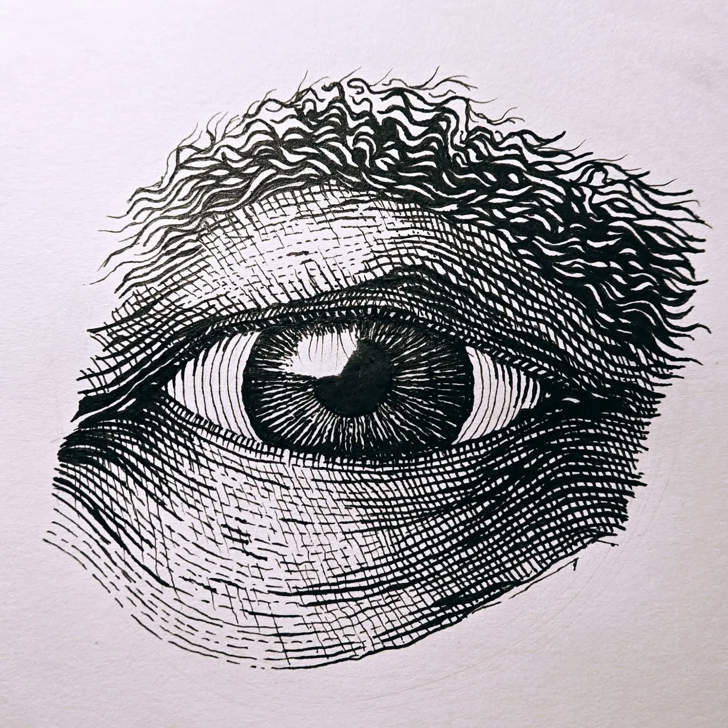 Eye. #ink #inkdrawing #inkart