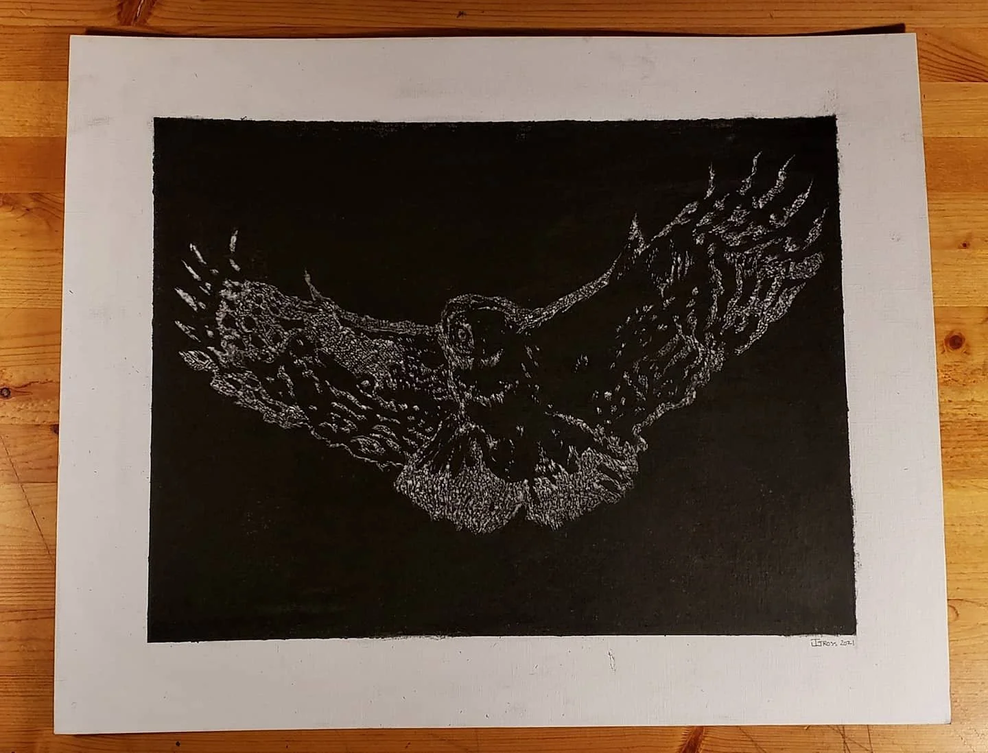 "Night Owl"
by Jeff Gross
16x20" India ink on paper

#owl #owlart #ink #indiaink #bird #birdart #canadianartist #winnipegartist #wpgnow #nature #natureart #manitobaartist #night #blackandwhite #blackandwhiteart #comtemporaryartwork