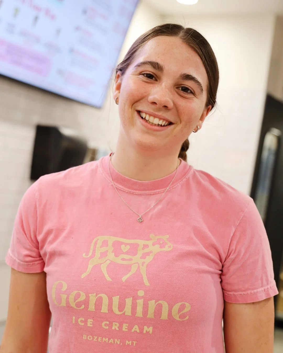 Say hi to Ally! 👋 One of our veteran members of Team Genuine. She brings the best energy behind the counter! Next time you stop in, be sure to say hey and let her scoop your favorite flavor.⁠