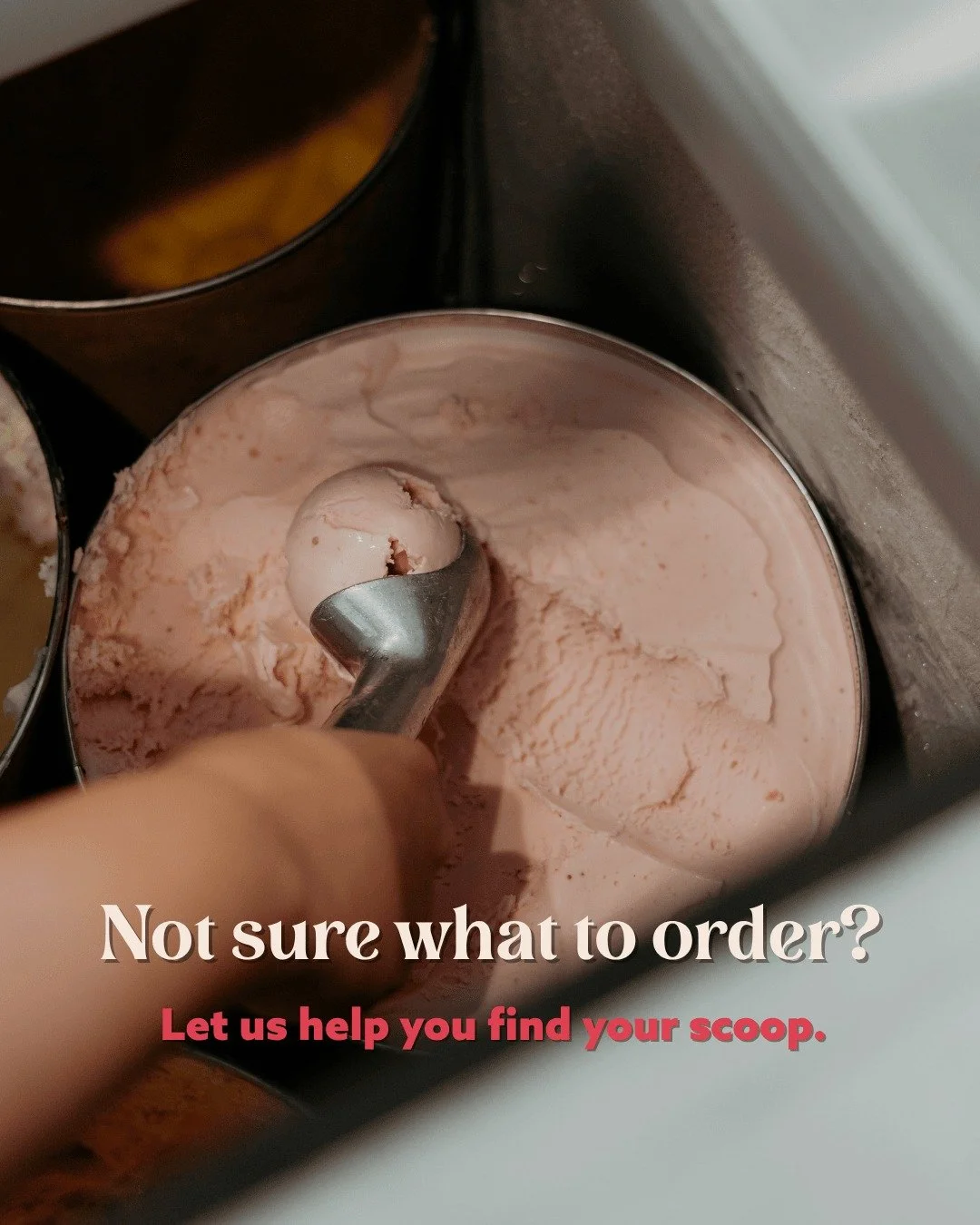 Not sure what to order?

If you love chocolate &rarr; go rich and indulgent.
If you want something bright &rarr; choose huckleberry.
If you like it cozy &rarr; think caramel or vanilla with toasted notes.

There&rsquo;s a scoop for every mood. Which 