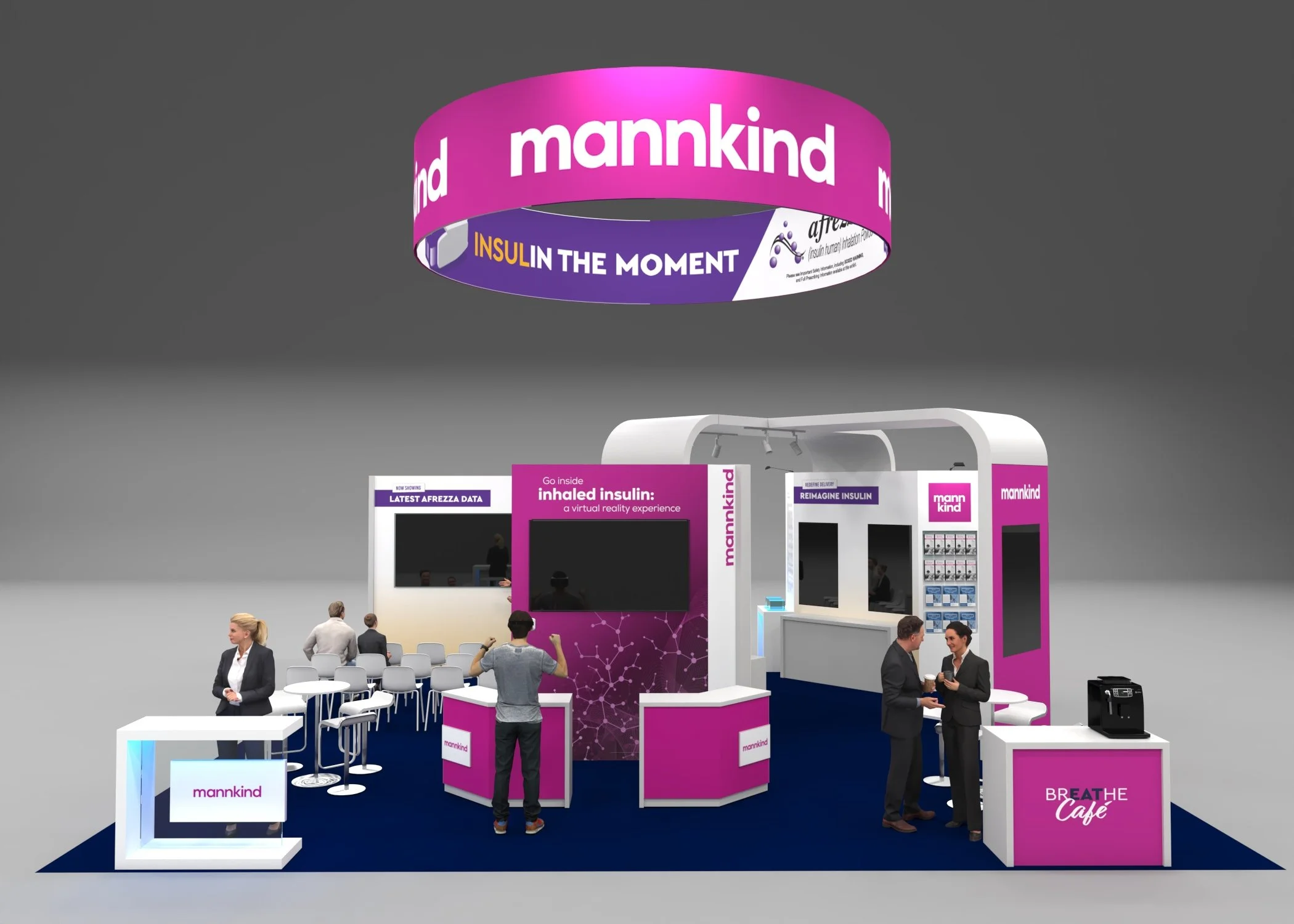 ADA Congress Booth Design (wall layout and design, print collateral, display screen creation, adult digital CVA screen development, truck billboards, rep-triggered e-blast design and development) | Role: Co-designer with superior's oversight