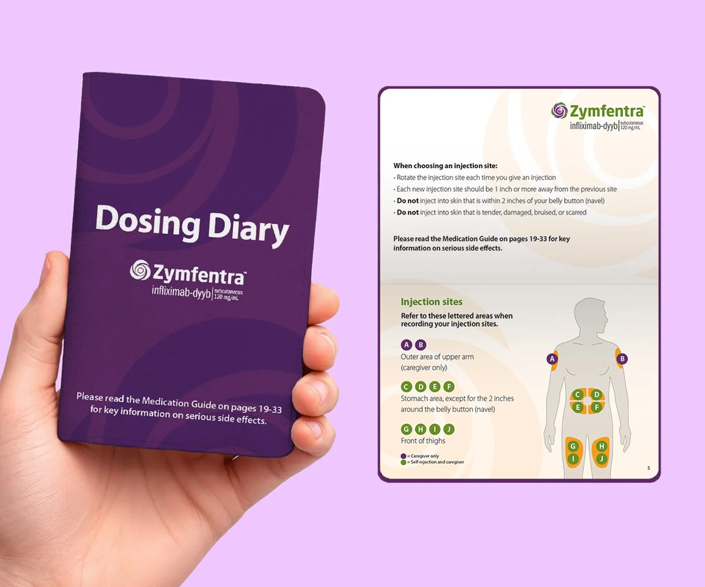 Patient Dosing Diary "Passport" | Role: Sole designer with superior's oversight