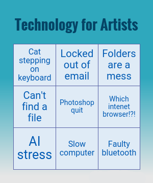 Artist Tech Bingo: How Many Squares Have You Hit Today?