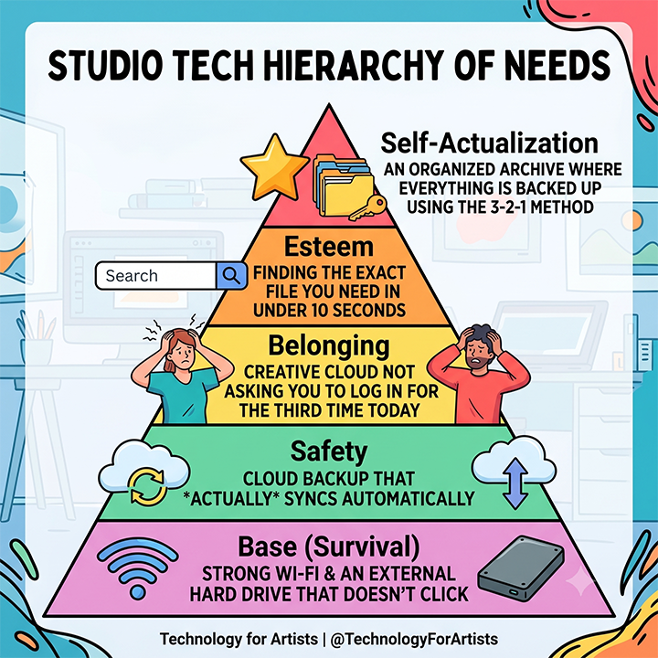 The Studio Tech Hierarchy of Needs: Essential Digital Tools for Artists