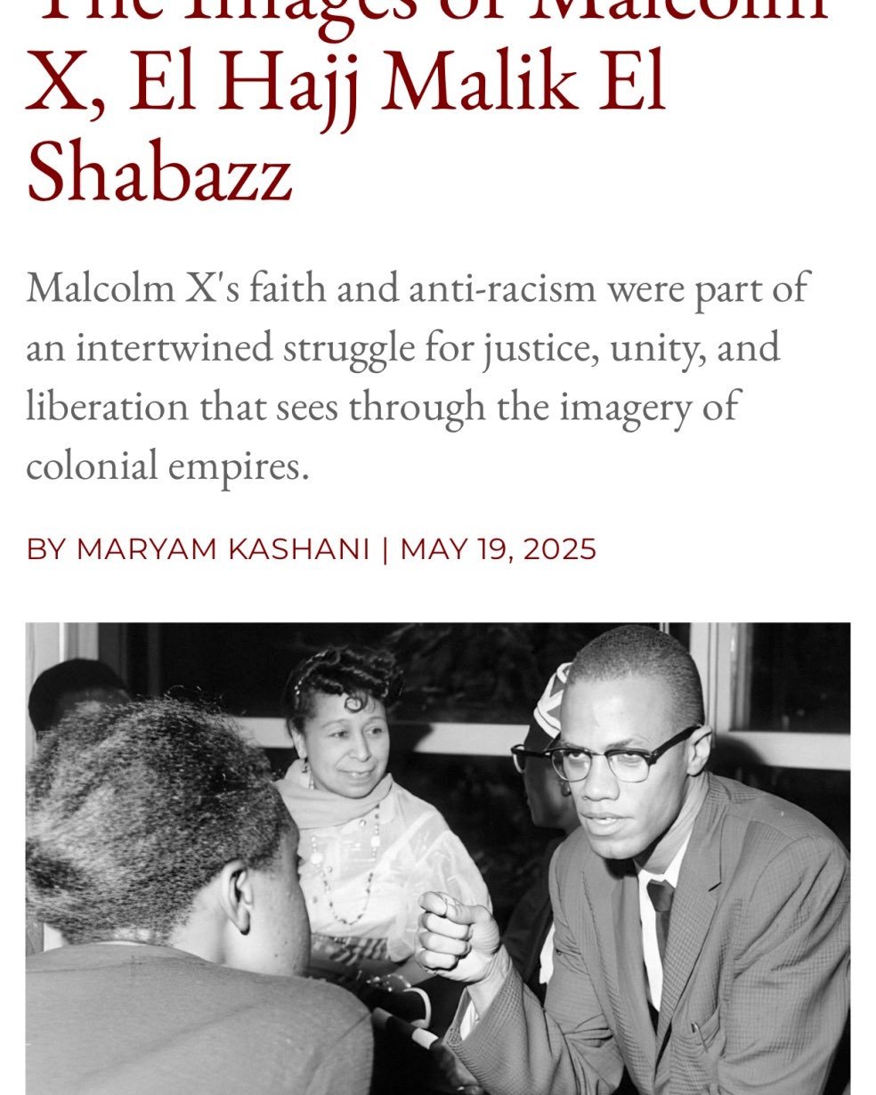I wrote about Brother Malcolm, Hajji and Shahid. Link in bio!