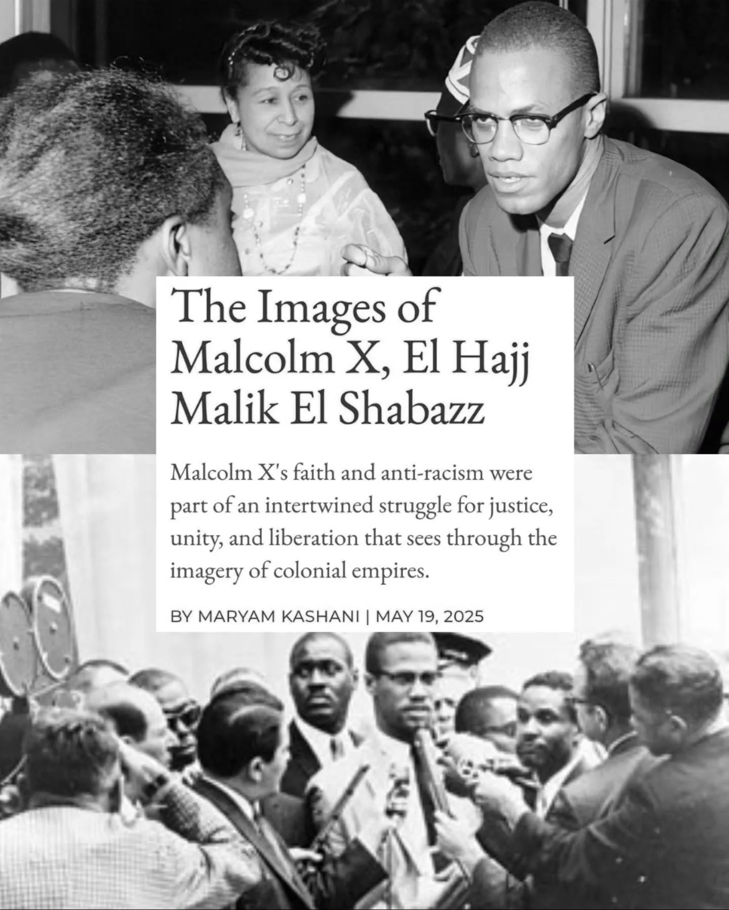 I wrote about Brother Malcolm, Hajji and Shahid. Link in bio!
