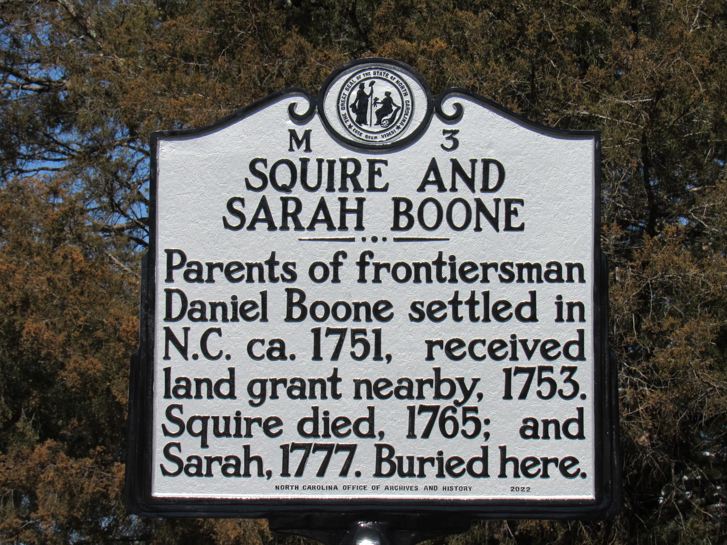 2022 Highway Marker. Photo by R.A. Crum