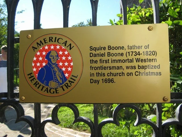 Plaque at St. Disen's. Photo courtesy of the Church.