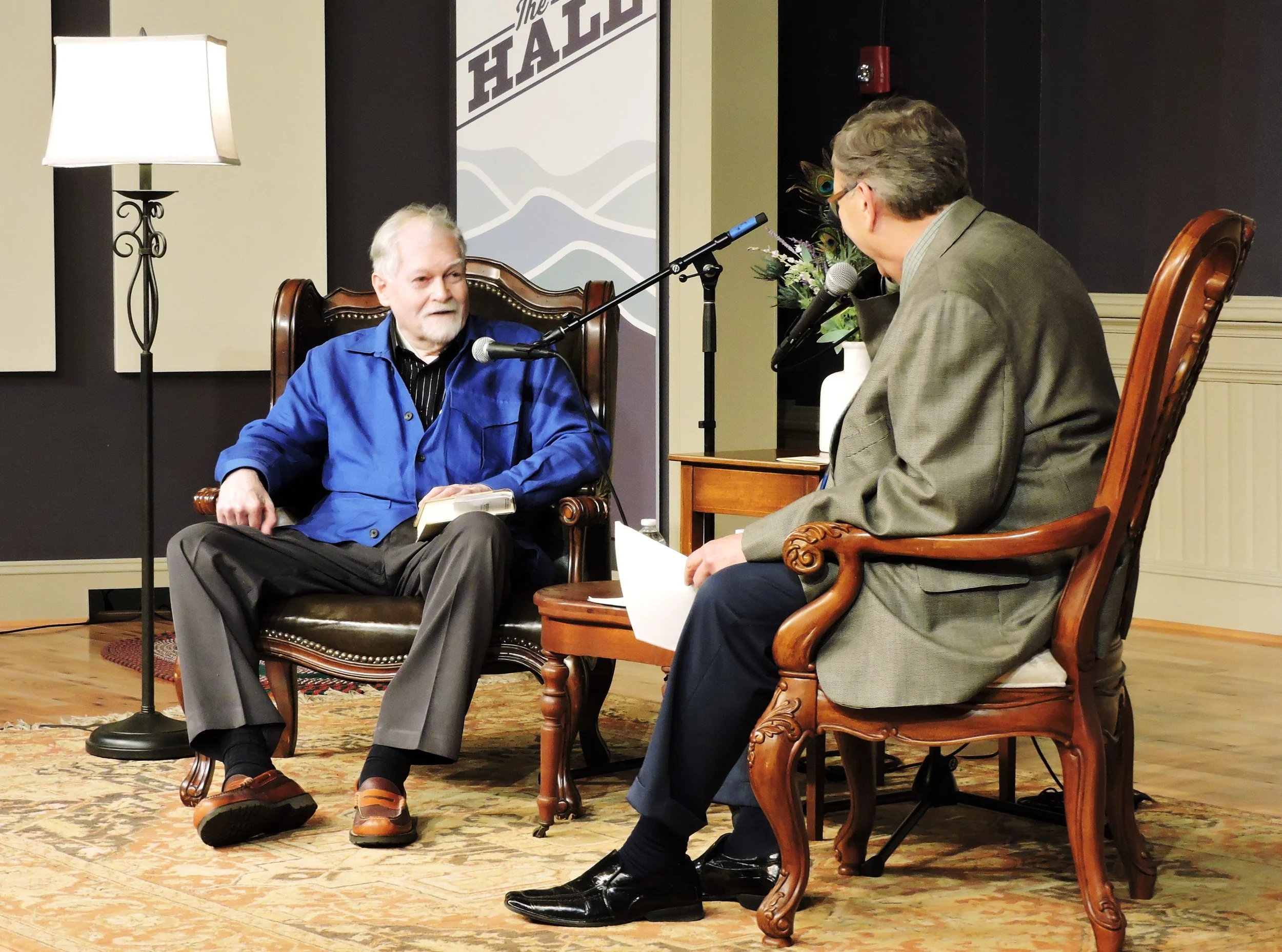 Morgan interview by White - RA Crum photo