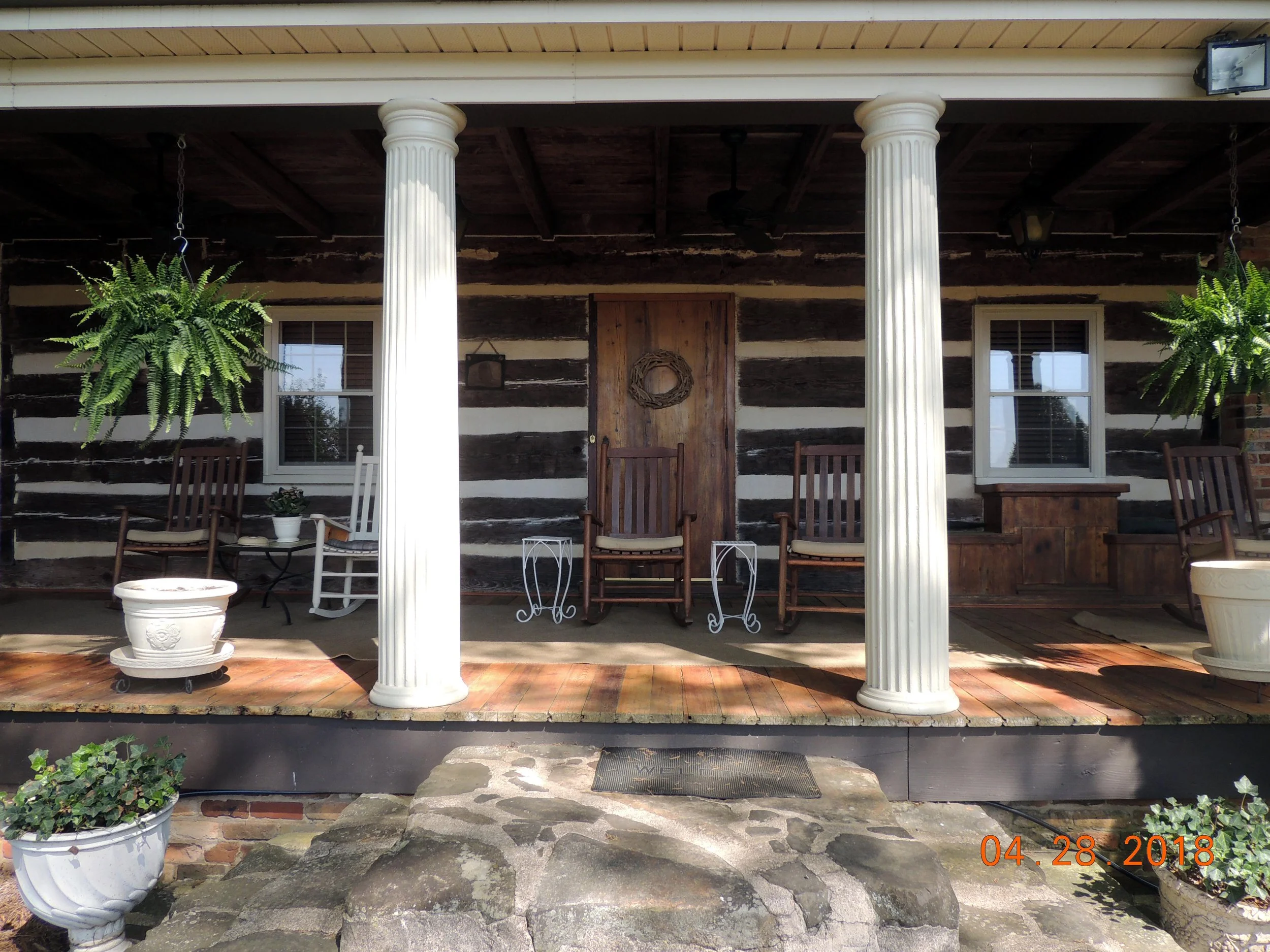 Wilcoxson House Front Door. Earl Wilcox Photo.