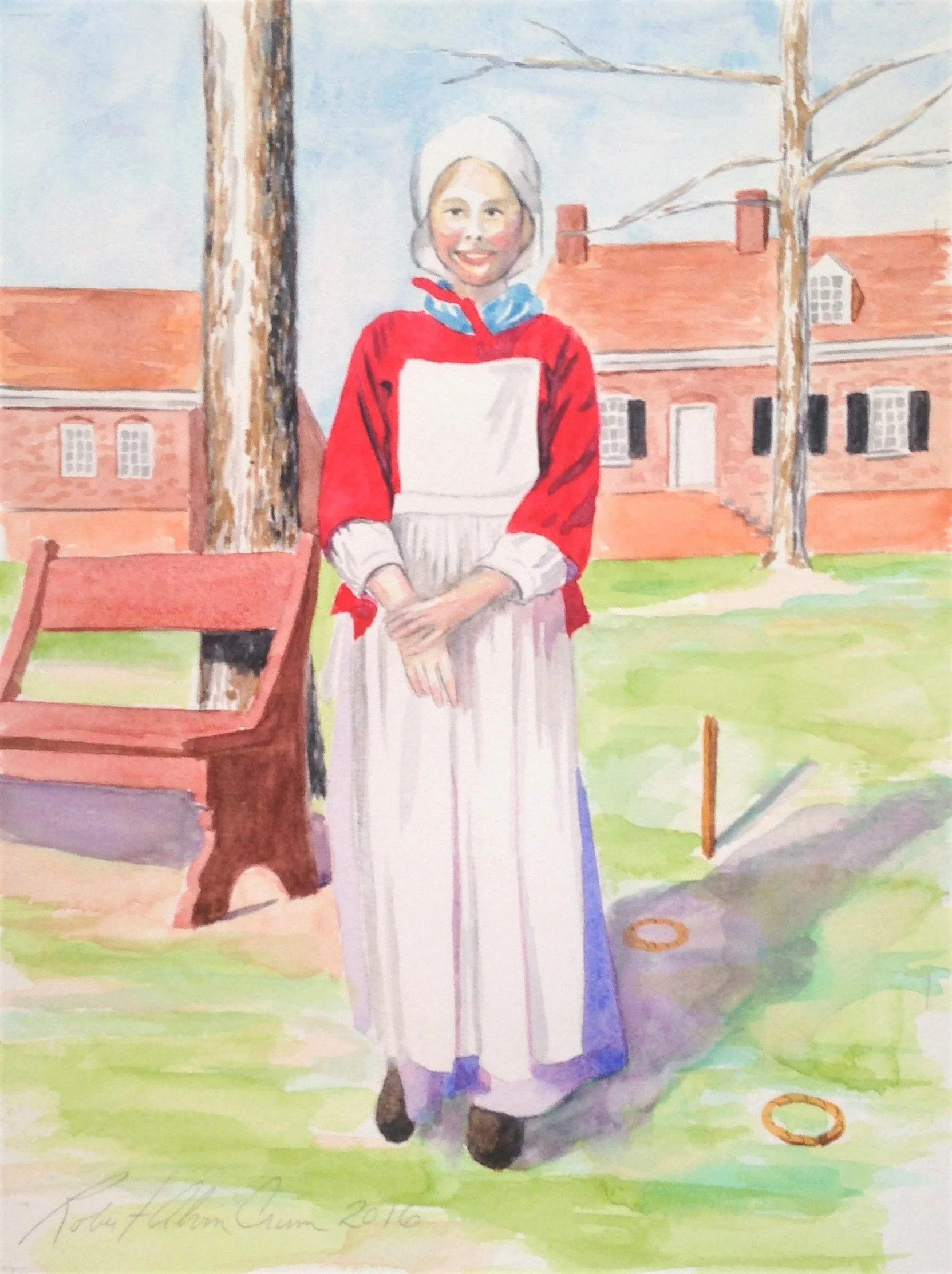 "Lavina" watercolor by RA Crum