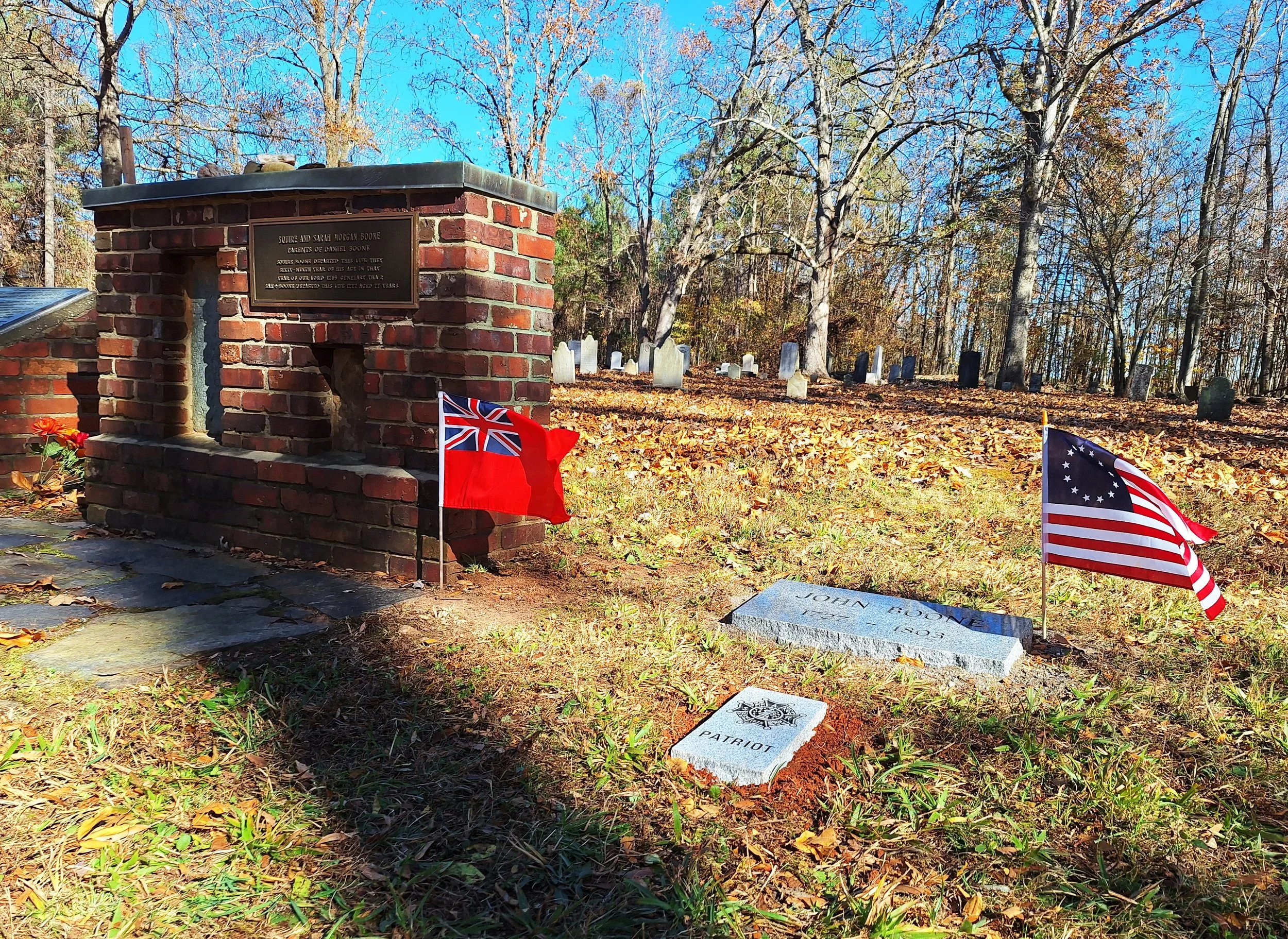 Patriot John Boone Grave Marking at Joppa Cemetery