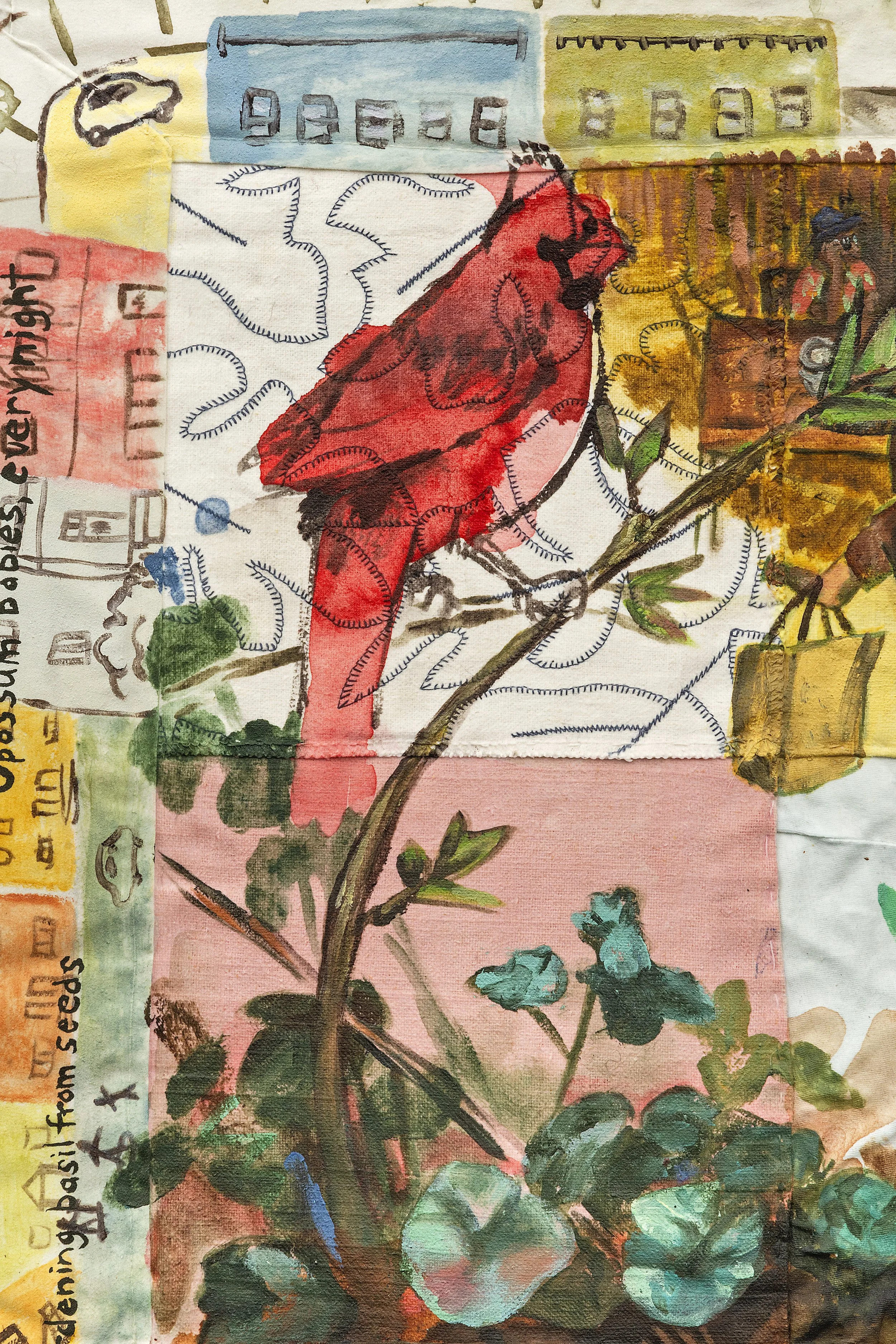 Backyard Garden Spirit Blessing the Feast - detail.