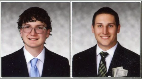 Composite portrait photos of Ben Petrie and Cameron Logue