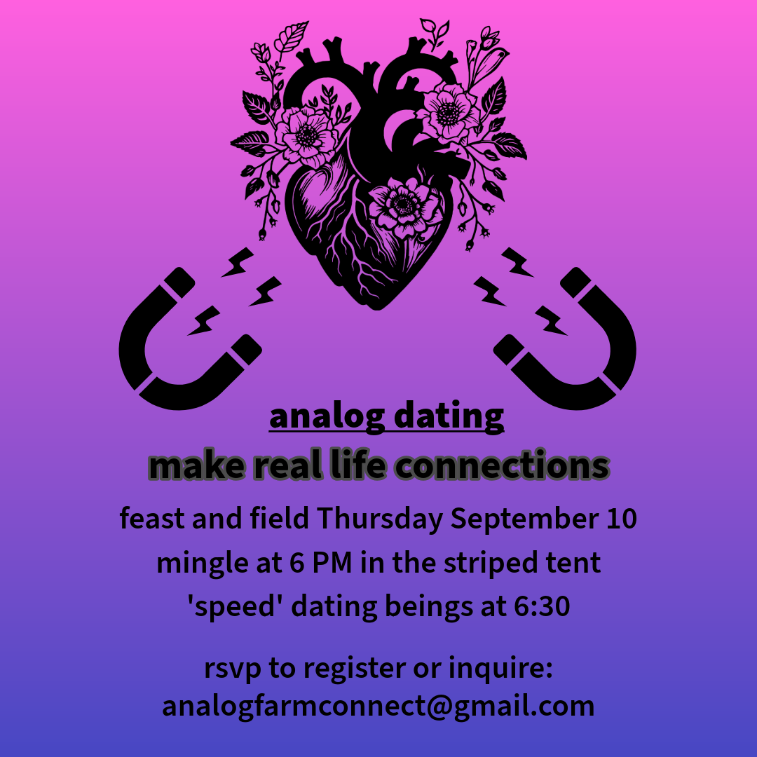 Analog Dating at Feast & Field
