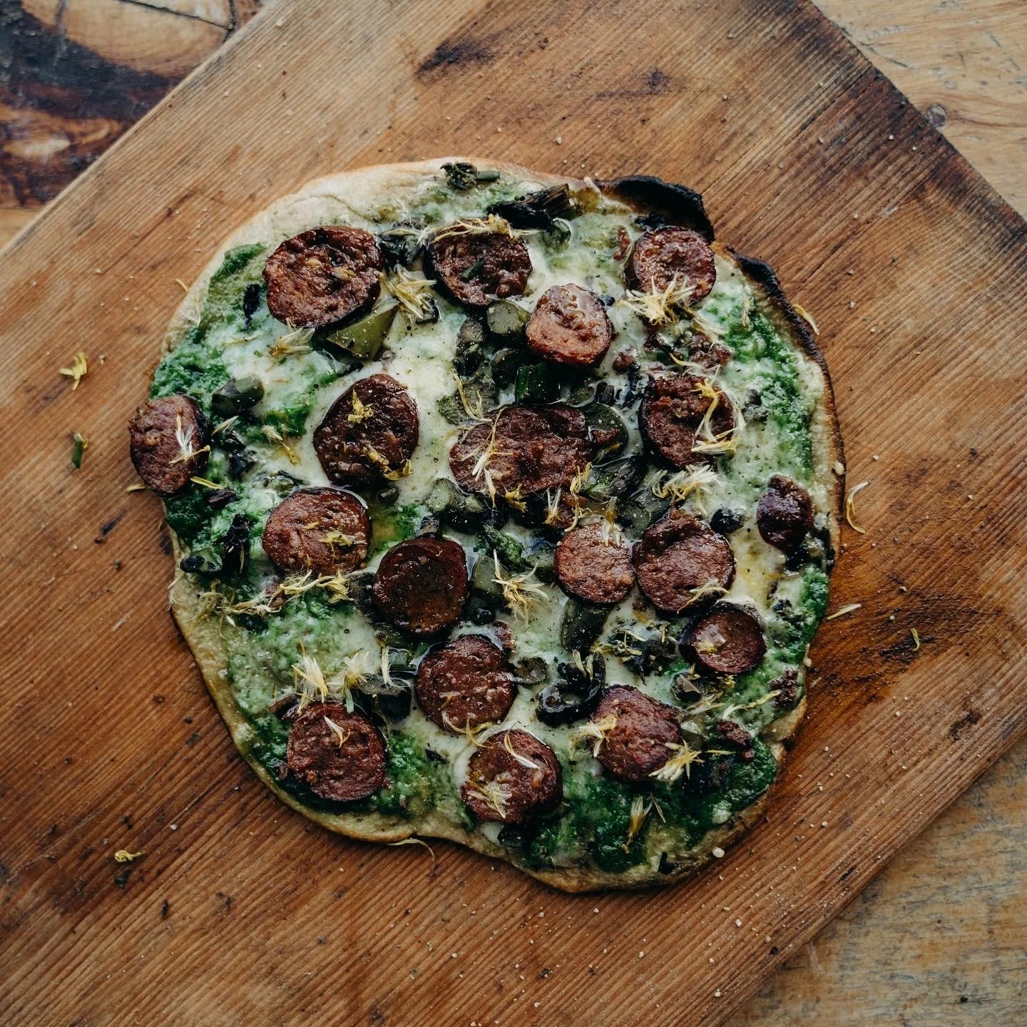 fable pizza with eastman chorizo