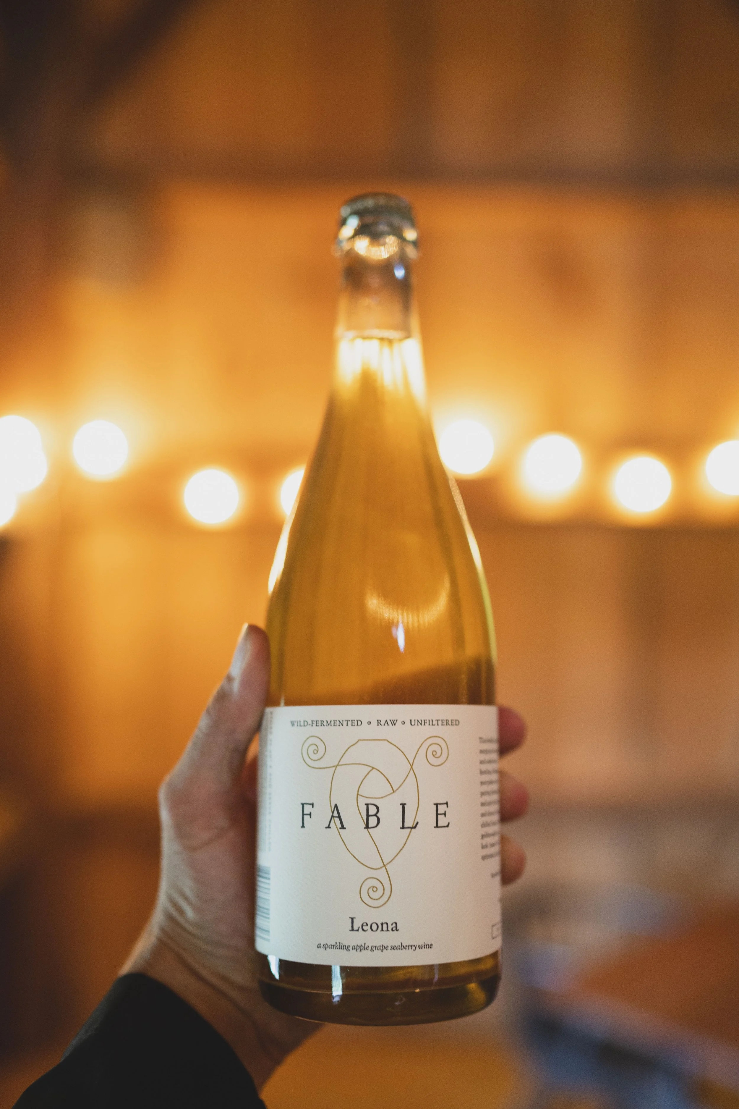 a bottle of the cider leona