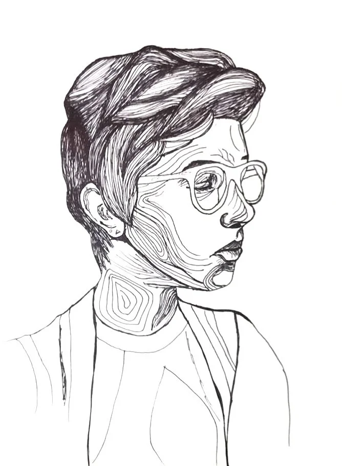 Self Portrait
Pen
12”x18”