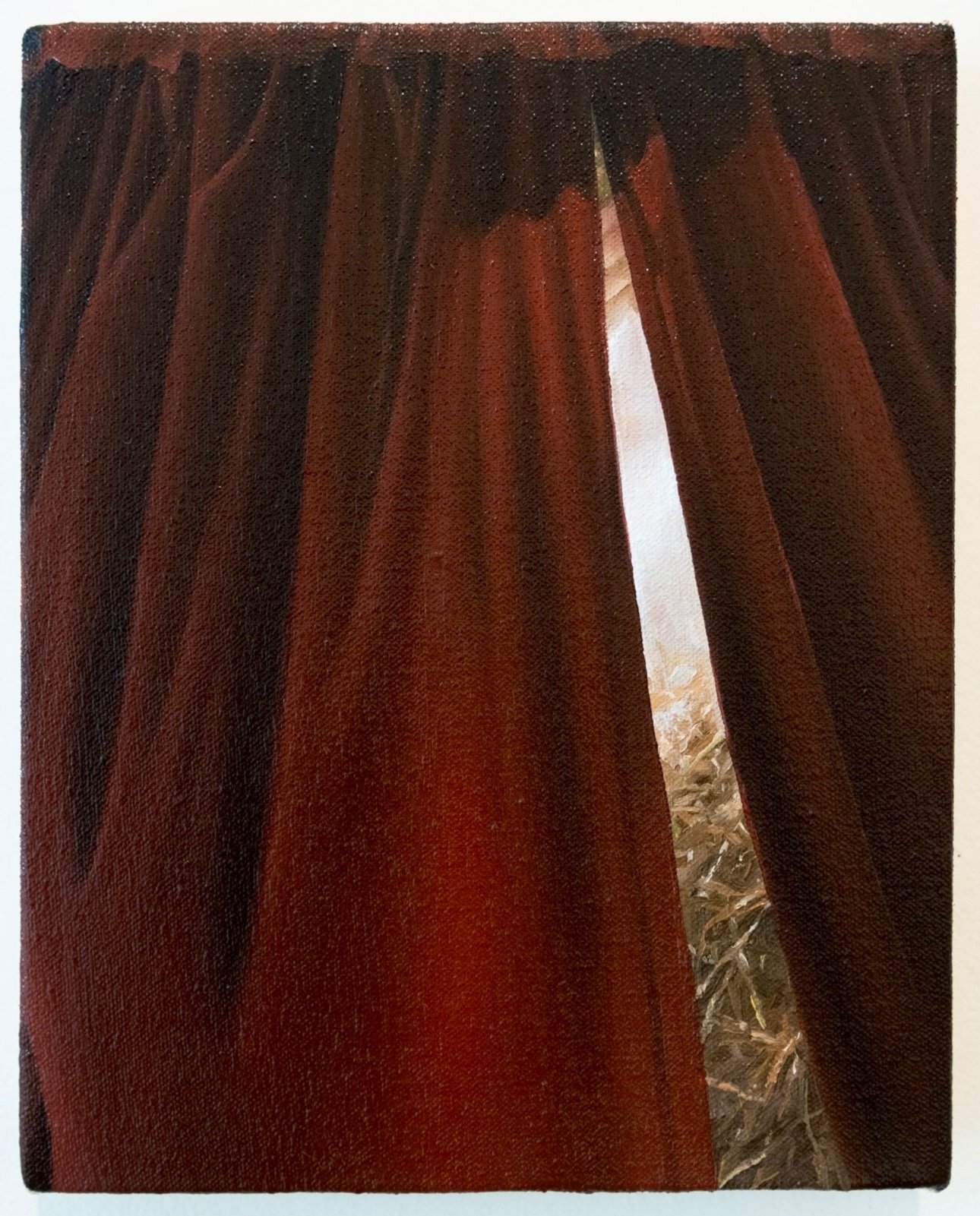 ‘Call’, oil on canvas, 25.5 x 21 cm, (SOLD).