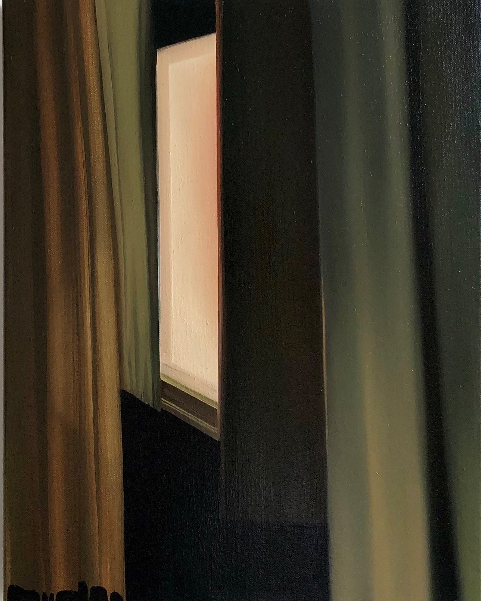 ‘Tell Me If I’m Stuck’, oil on canvas, (SOLD).