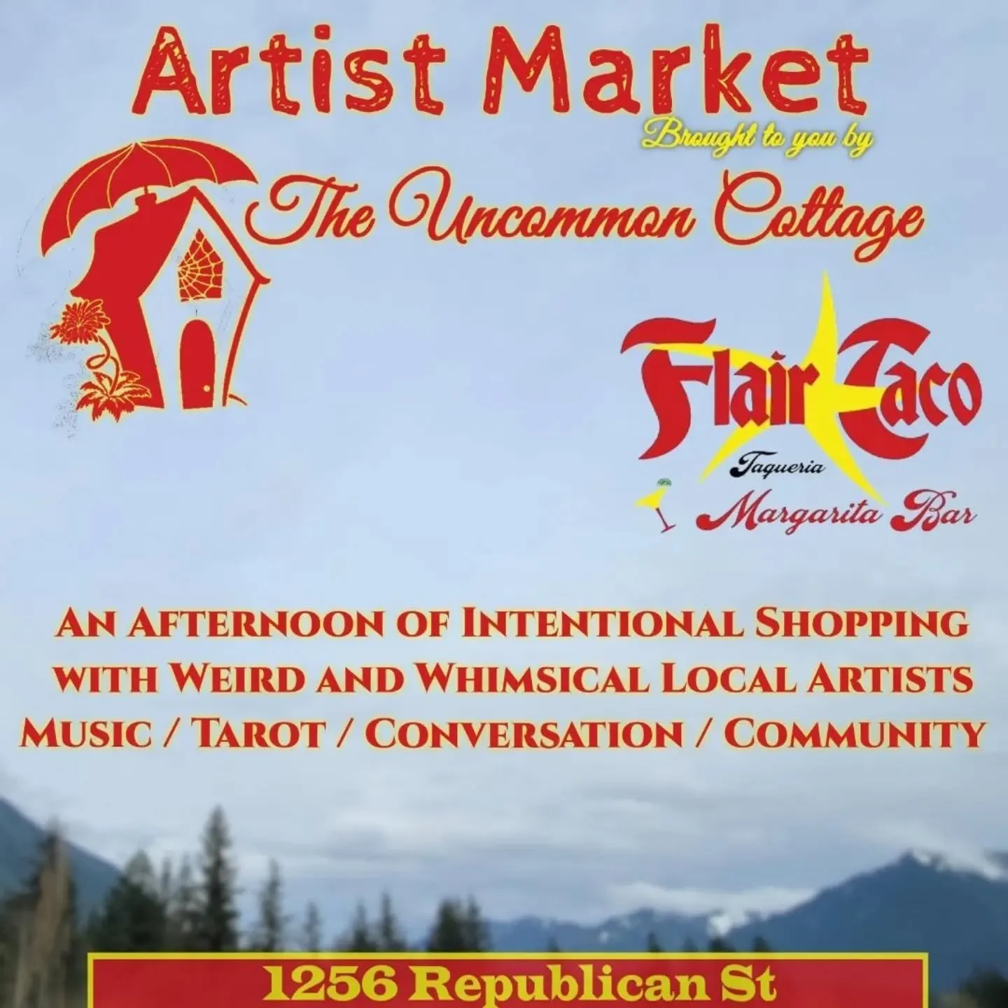 Join us Sunday, March 1st for beautiful art and delicious food! 

Noon - 5pm at Flair Taco Taqueria in South Lake Union

Swipe to see some of the new items we'll have available! 

@flairtaco_taqueria
@theuncommoncottage 
#shopsmall #seattlemakers #sh