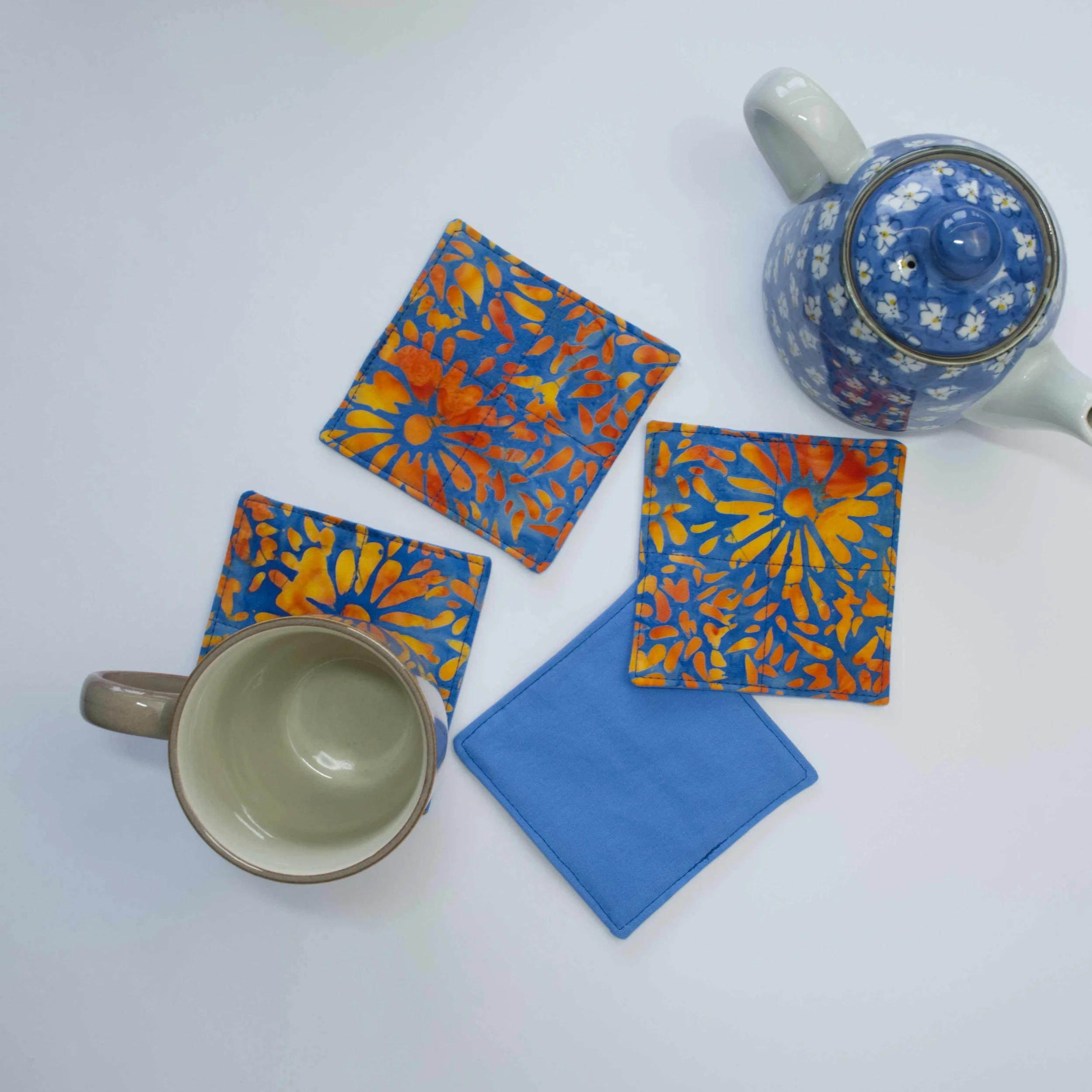 Quilted Cotton Coasters - Batiks