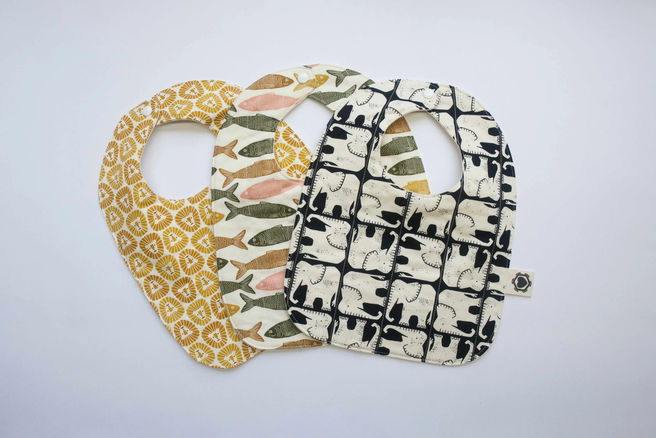 Cotton Baby Bib - Safari Collection