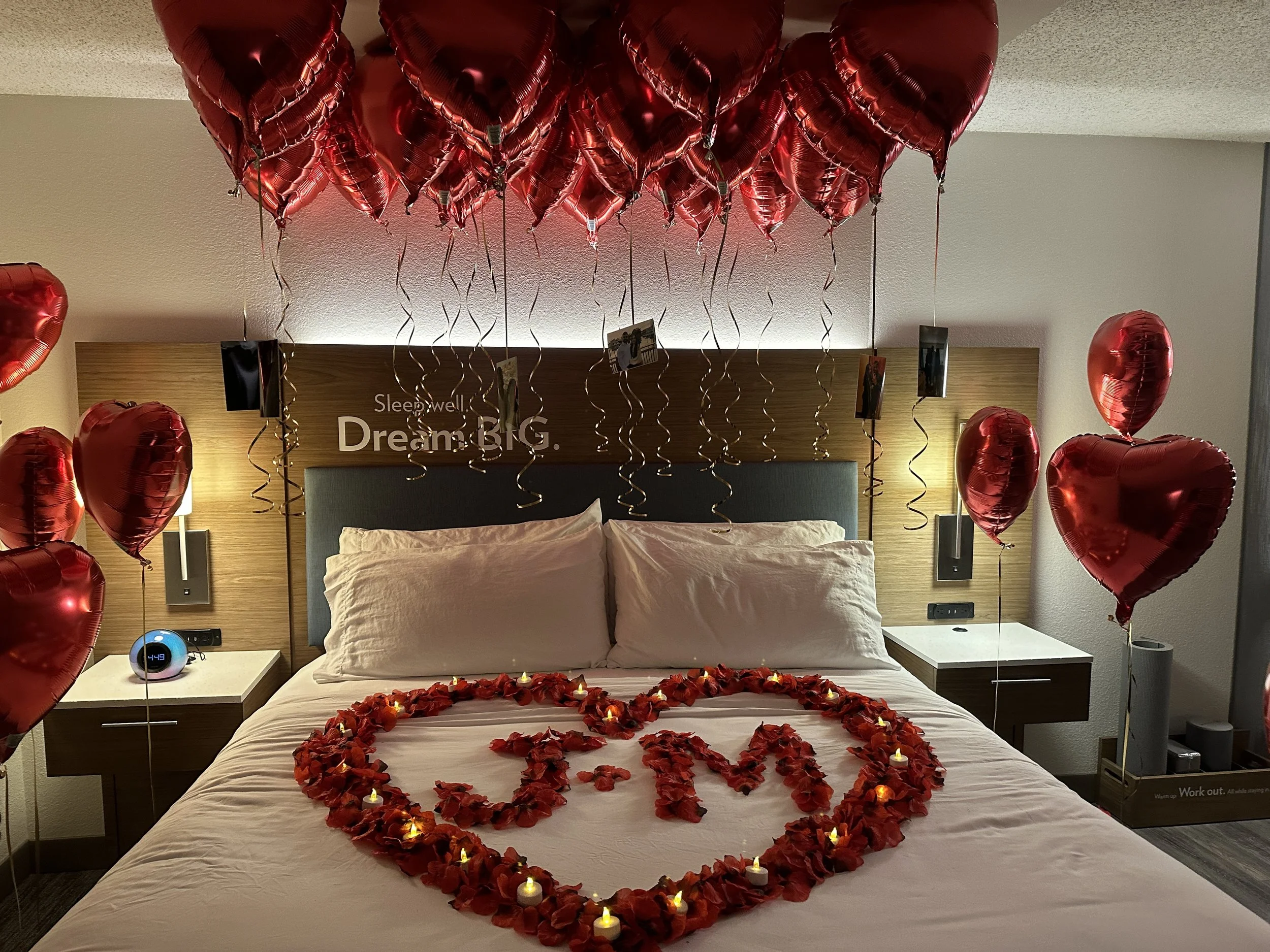 Valentine's Day hotel room surprise in Denver