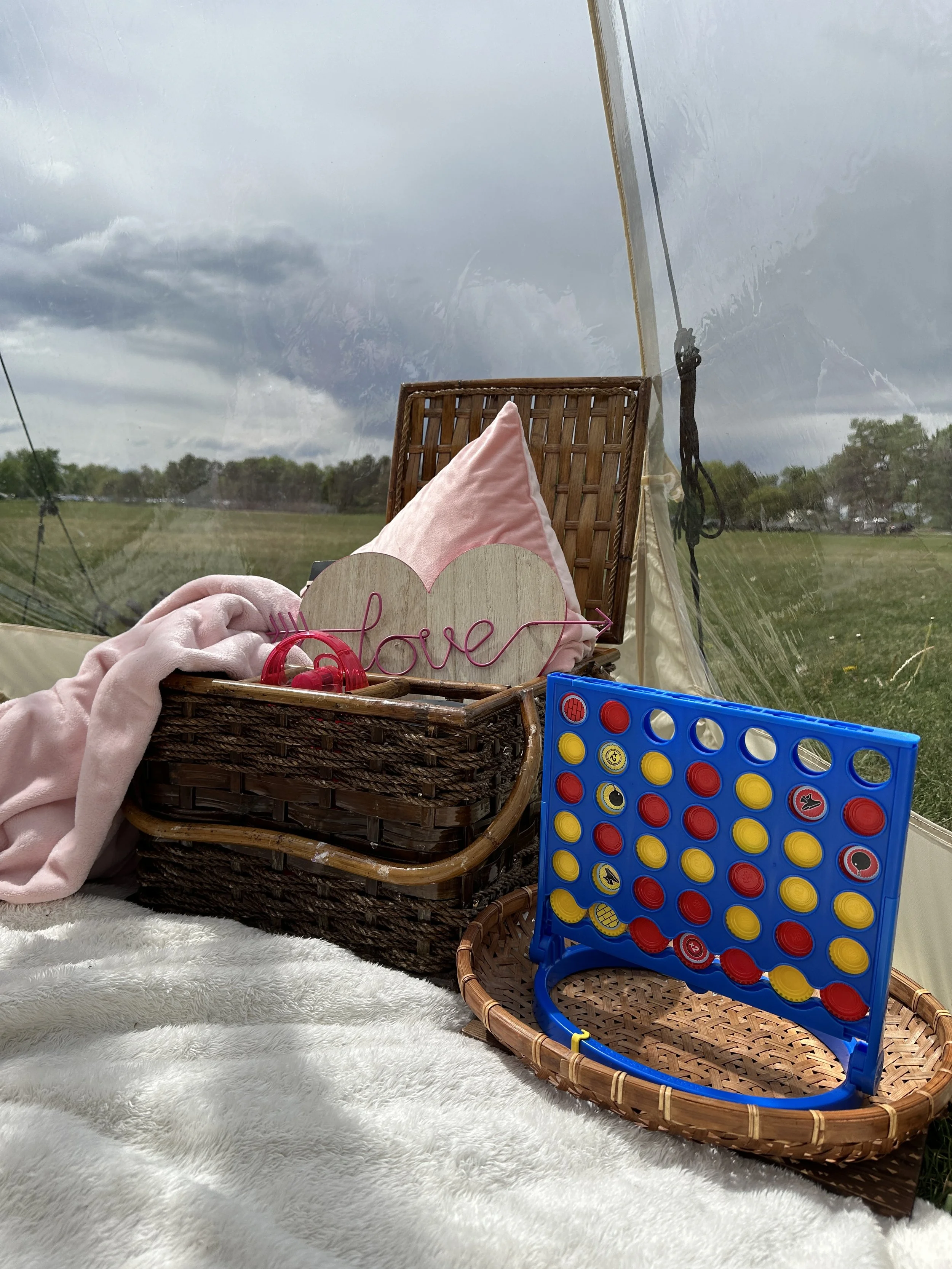 romantic picnic setup in Denver