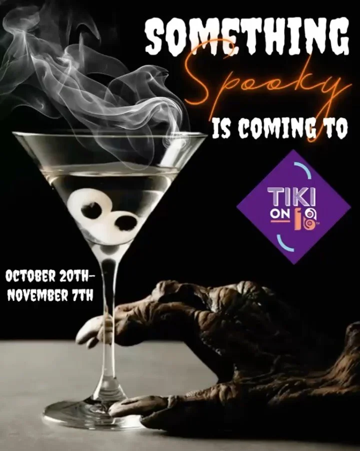 Ghouls just wanna have rum👻🍹our Halloween cocktails hit the bar TOMORROW - swipe for the spooky lineup, Tiki fam!