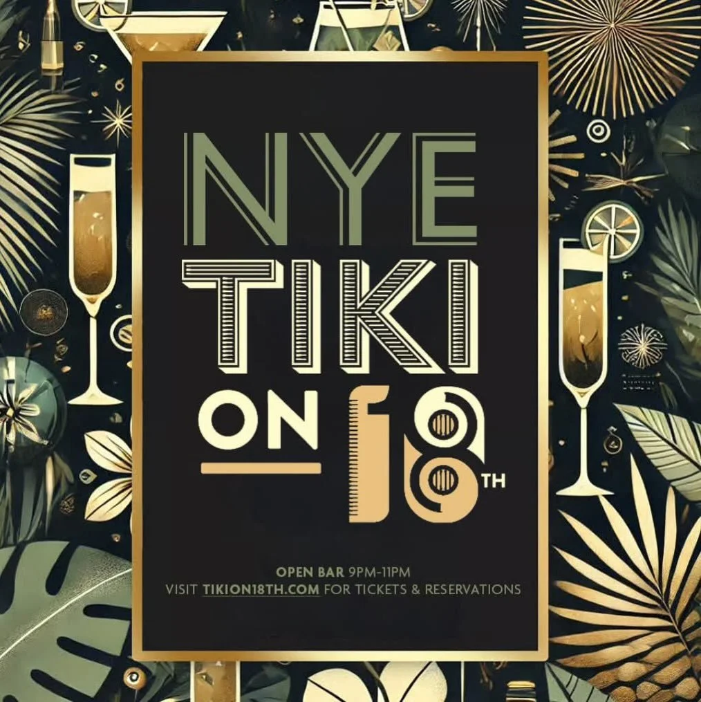 NYE but make it Tiki! Choose your level: General Admission, Table, or Booth. Pick your experience and let&rsquo;s make it one for the books - click through our bio link for deets✨