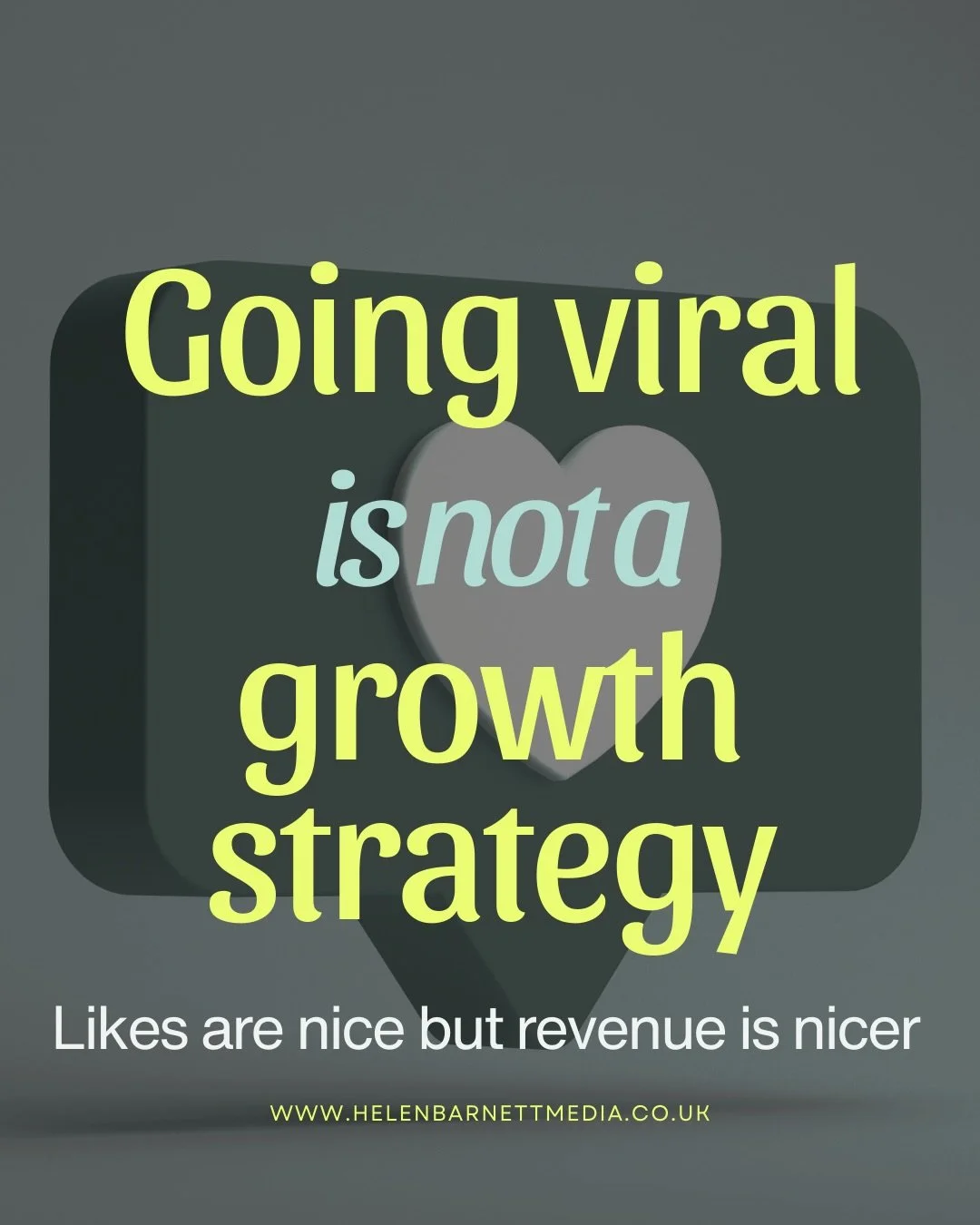 Stop panicking about how many likes you&rsquo;re getting.

A post performing well doesn&rsquo;t automatically mean your marketing is working.

It just means the algorithm liked it.

And algorithms don&rsquo;t buy from you.

Your clients do.

There&rs