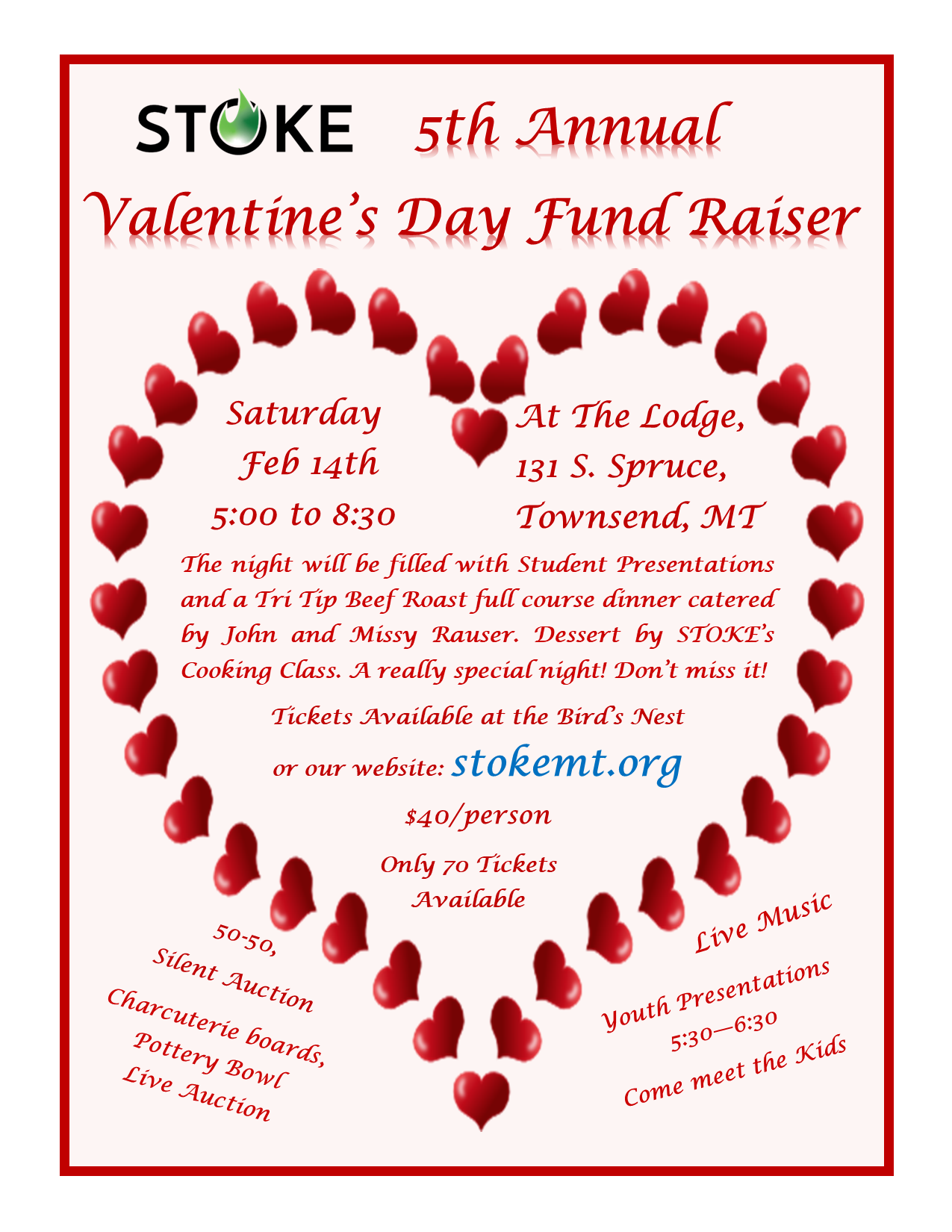 STOKE's 5th Annual Valentine's Day Fudraiser