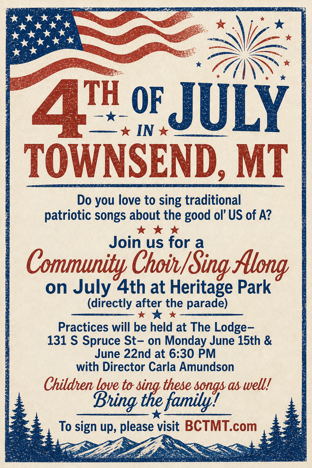 4th of July Community Choir/Sing Along PRACTICE