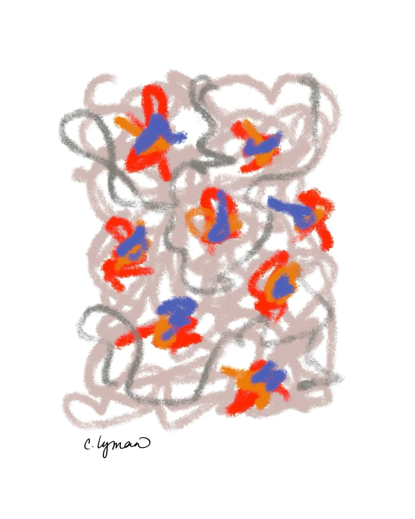 &ldquo;Reignition&rdquo; - Playing with iPad pastels #abstractart #procreate #digitalart