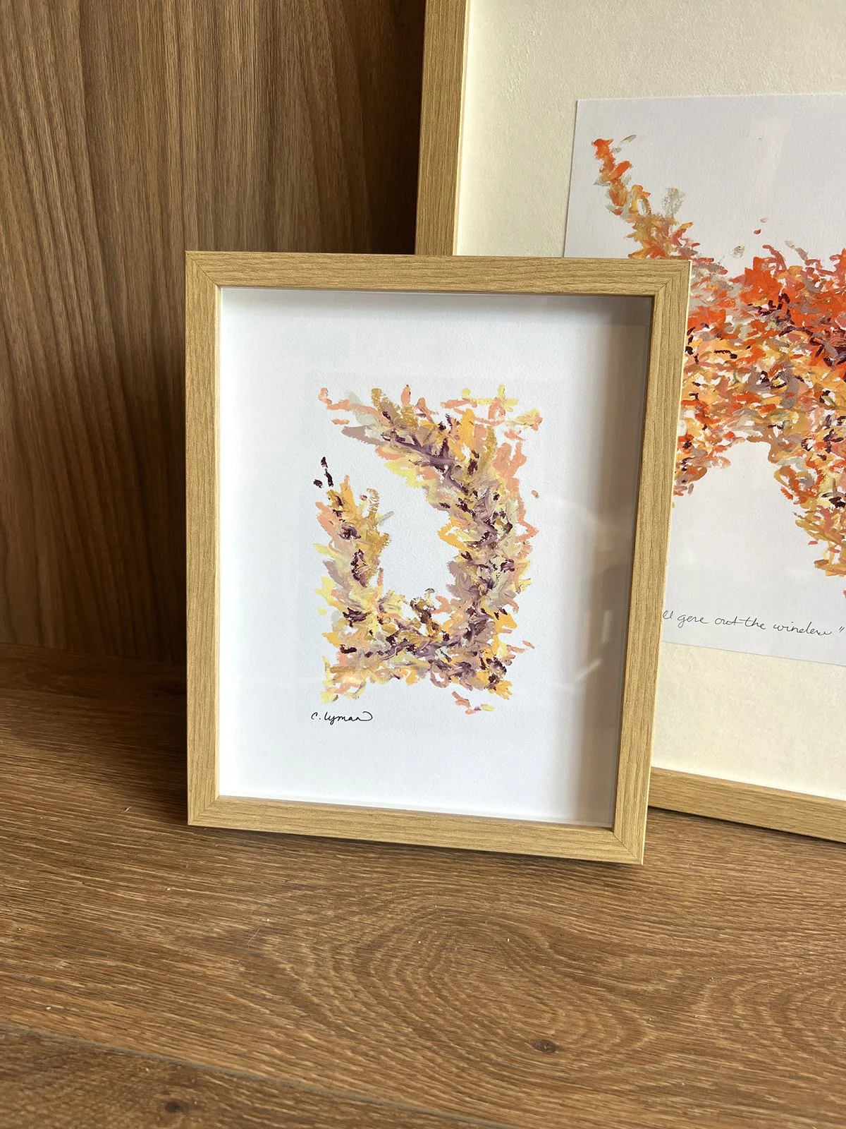 “Second looks”  • Framed original oil pastel on paper, 5x7” in 8x10" frame • Mexico City, April 2026  • Framed $100 USD • Unframed 5x7” in 8x10" $75 USD