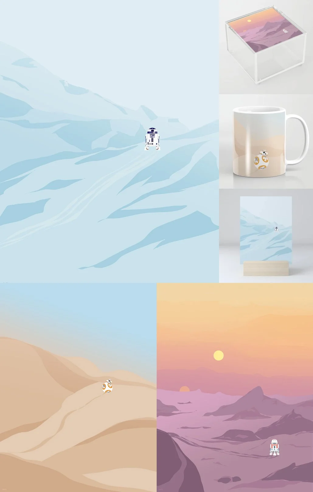 Officially Licensed Commissioned Artwork for STAR WARS X SOCIETY6