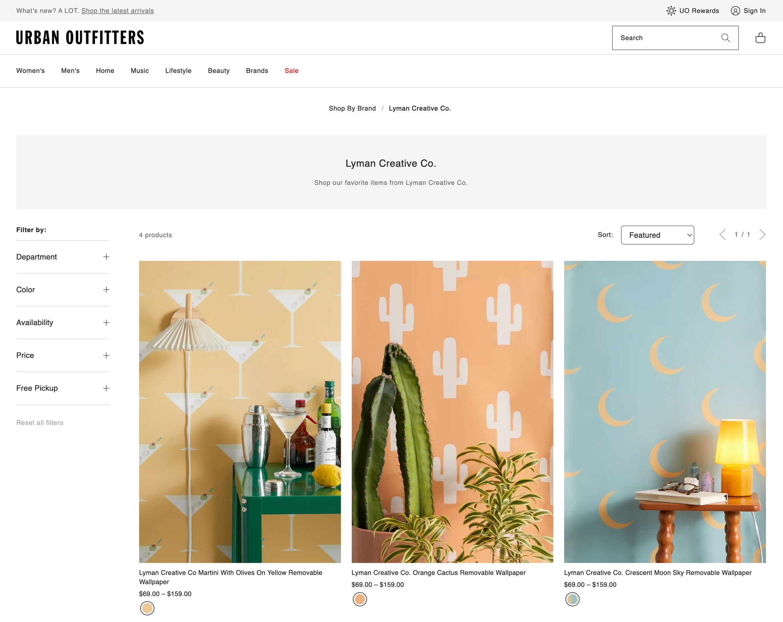 Wallpaper Design by Lyman Creative Co. for URBAN OUTFITTERS