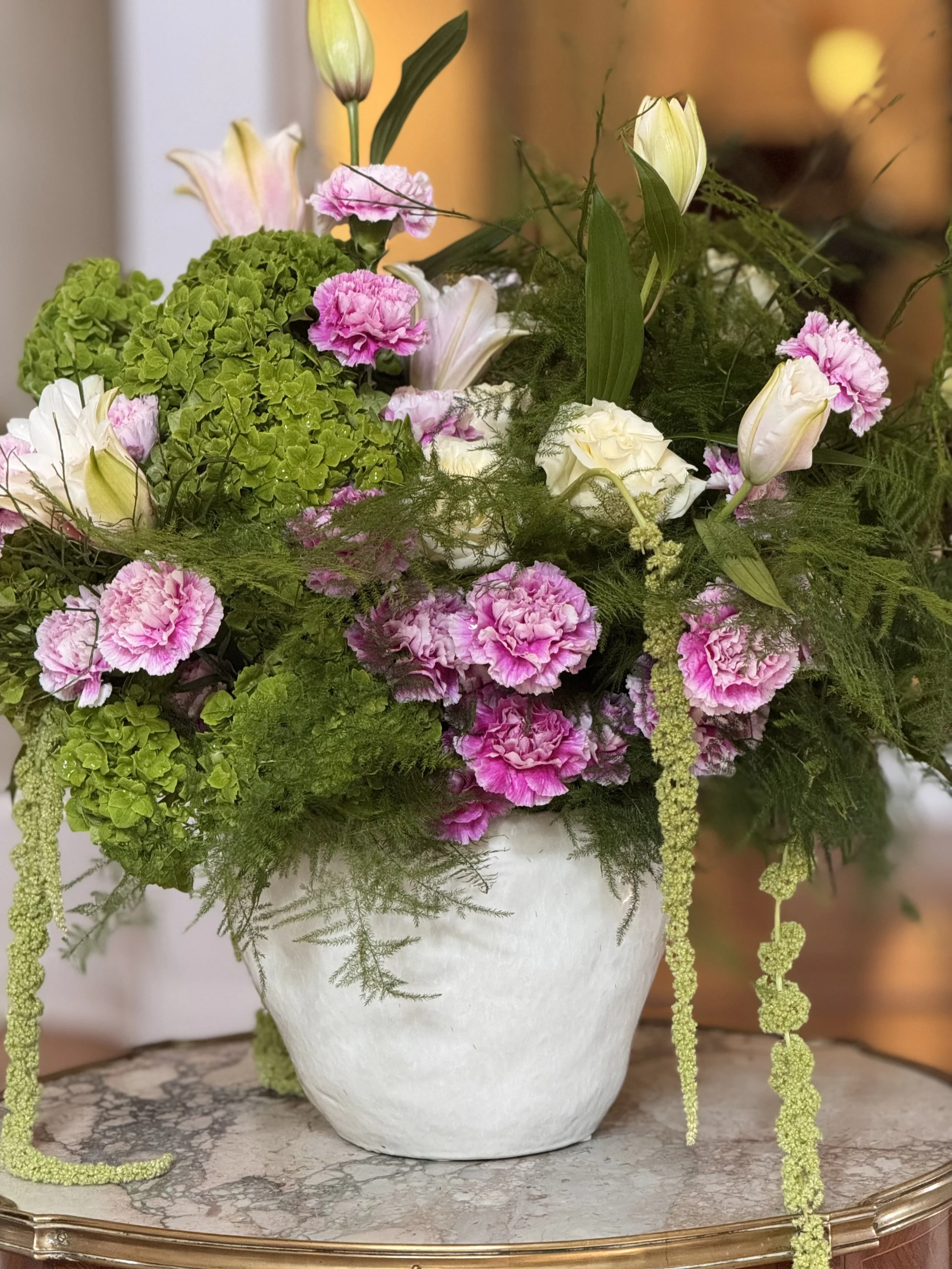 Weekly Floral Design for a Boutique Hotel in Raleigh