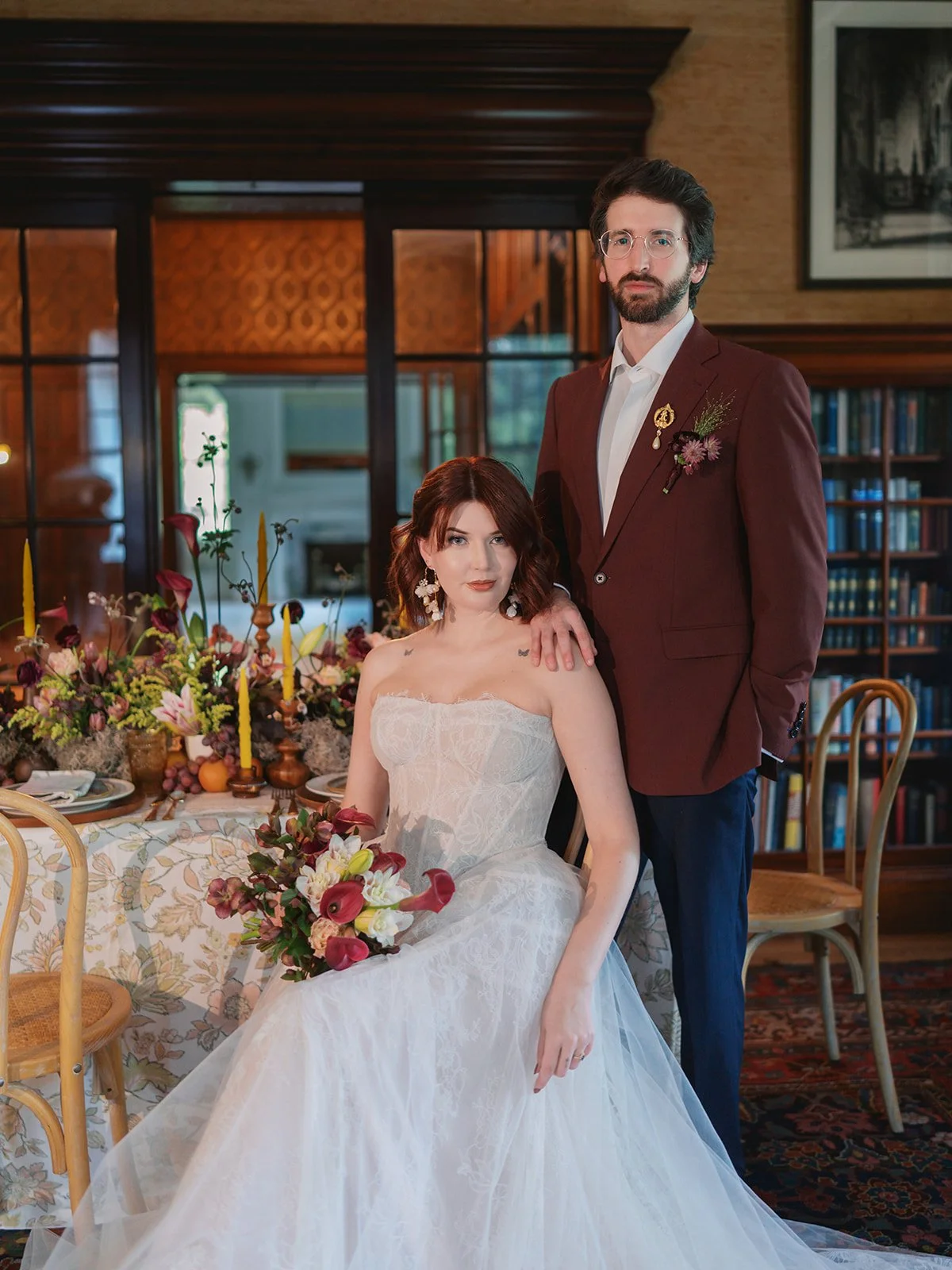 Wedding floral design by Lavish Leaf featuring a modern garden-inspired composition.