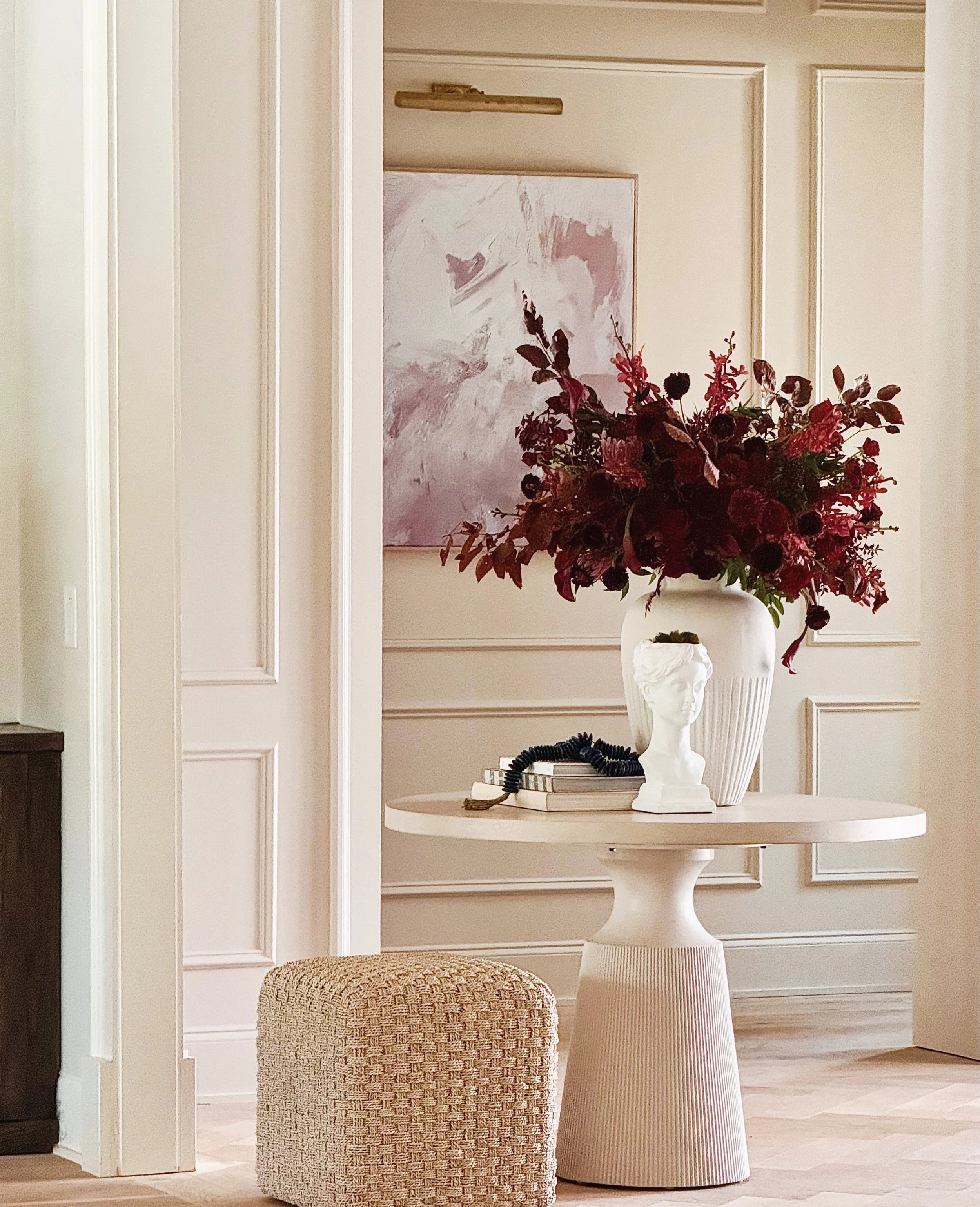 Floral design for Universal Furniture editorial styled shoot