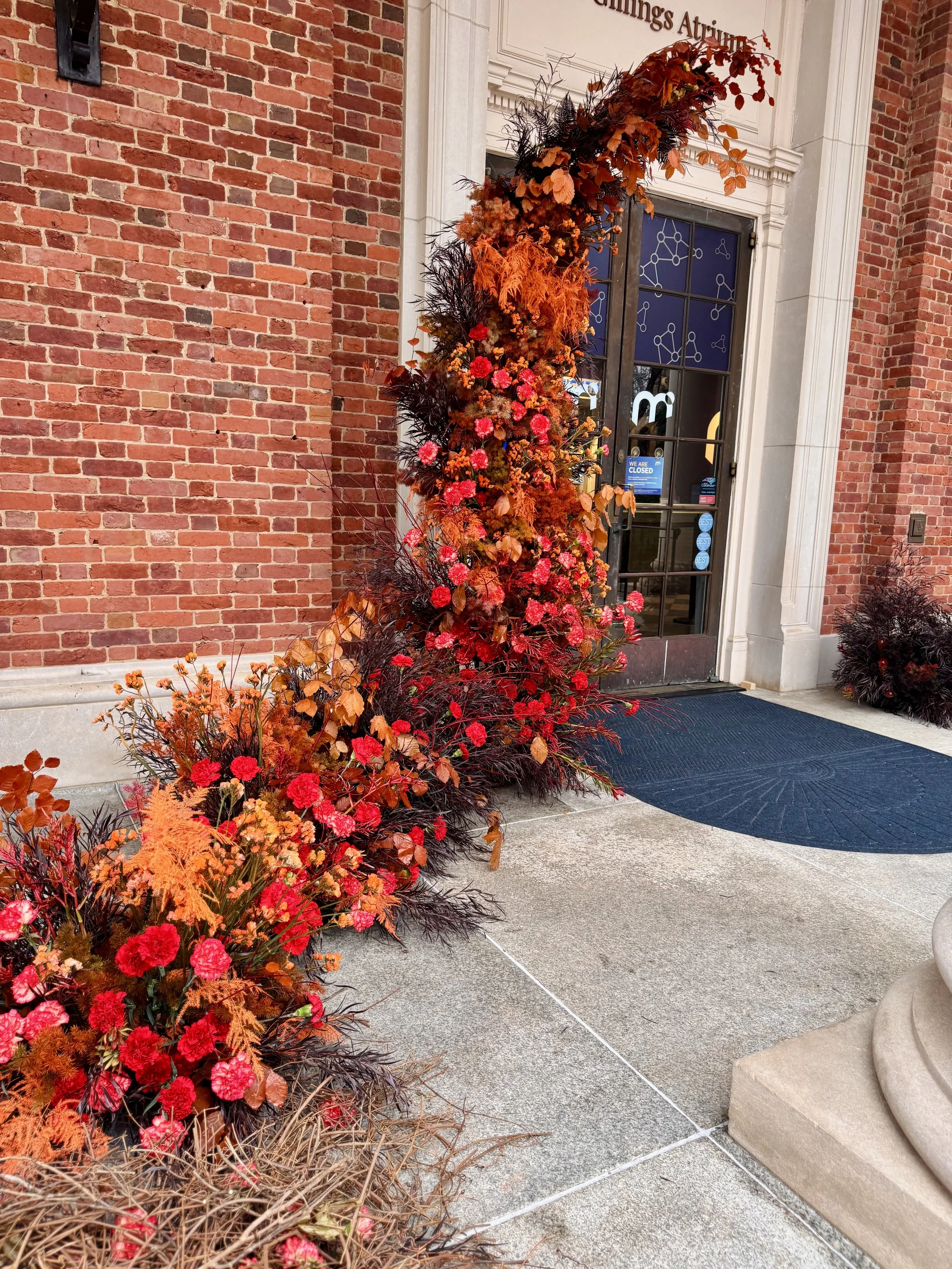 Durham florist creates large flower installation for Morehead Planetarium
