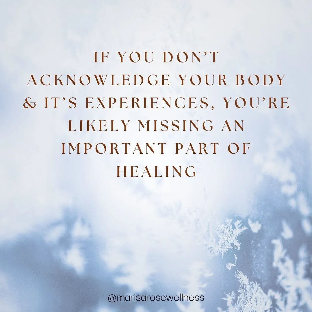 I believe that what you experience somatically can give us the deepest insight. 
While somatic work can sometimes feel odd or uncomfortable I encourage my clients to build this connection during and in between sessions. 
I believe that as you becom