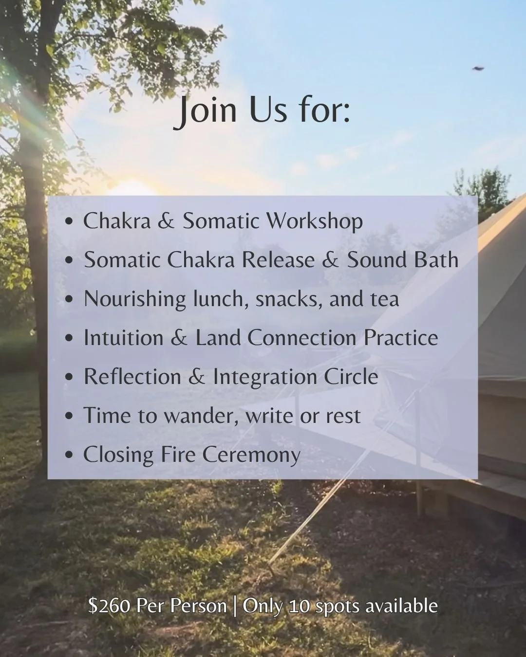 Join us for a day of somatics and chakra exploration