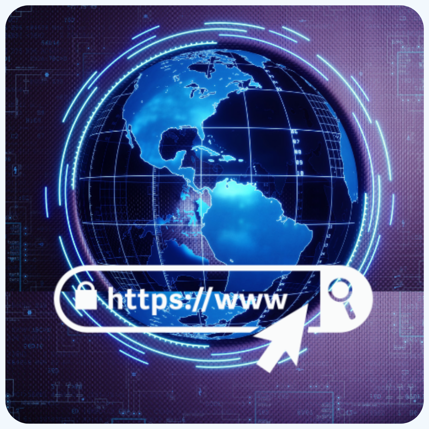 Illustration of world globe with interconnected lines, symbolizing internet connectivity worldwide.
