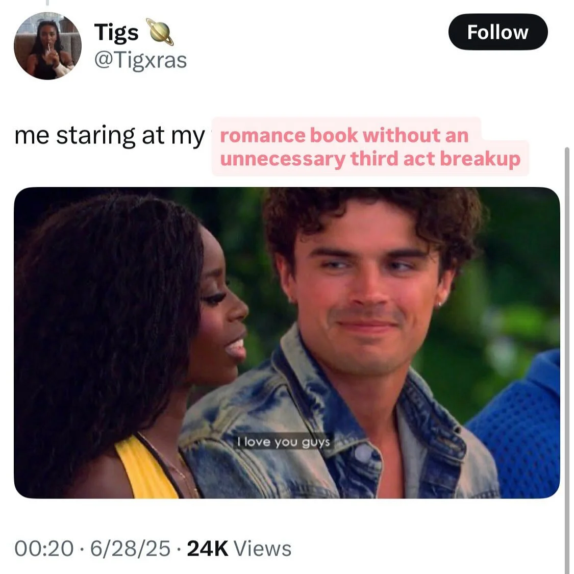 nicolandria may be dead but their reaction photos live on 🙏🏾

💗💗💗

#loveisland #nicolandria #loveislandseason7 #books #bookish #bookworm #booksbooksbooks #bookstagram #booksofinstagram #childhood #explore #read #reading #reader #readersgonnaread