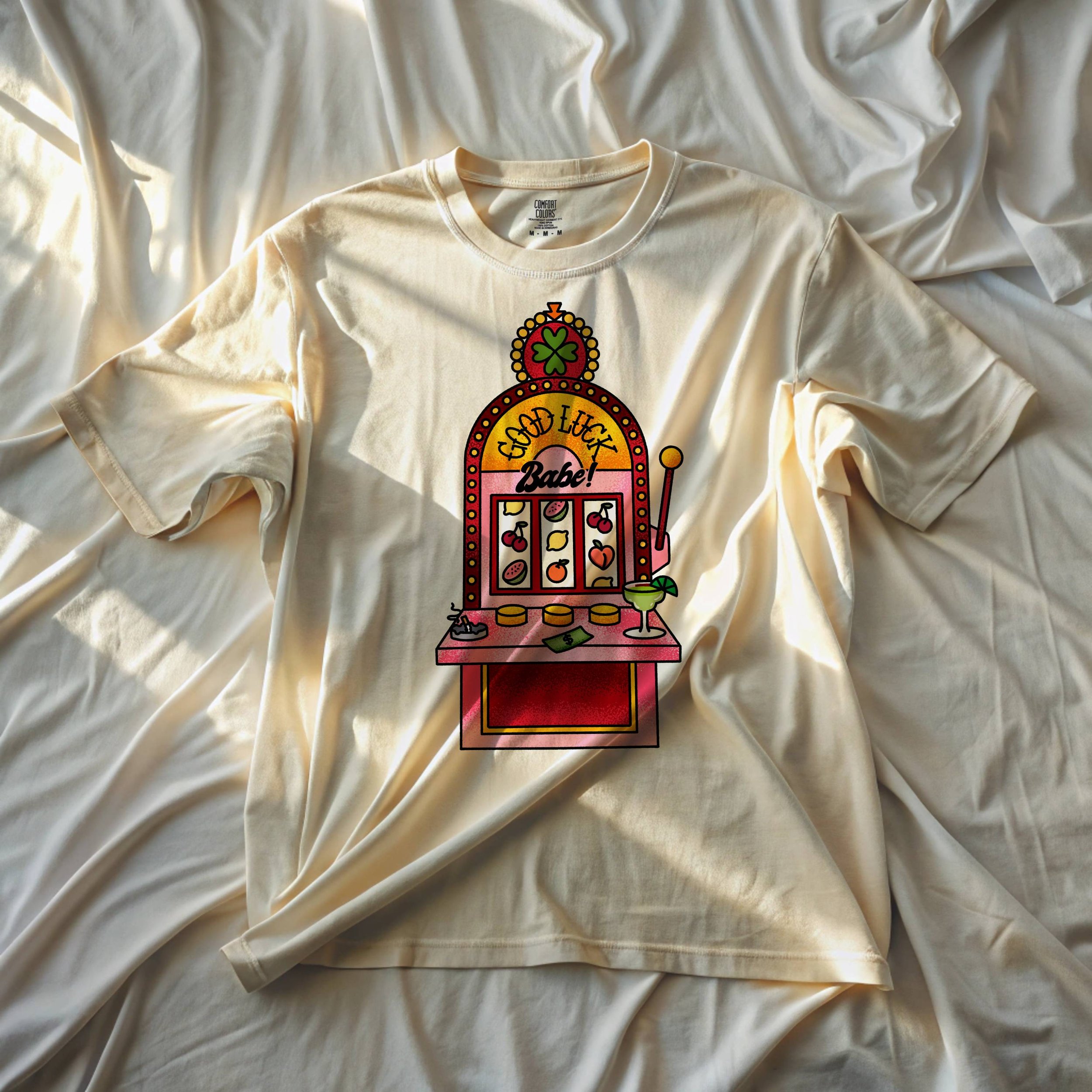 Good Luck Babe Tee Mock Front.jpg