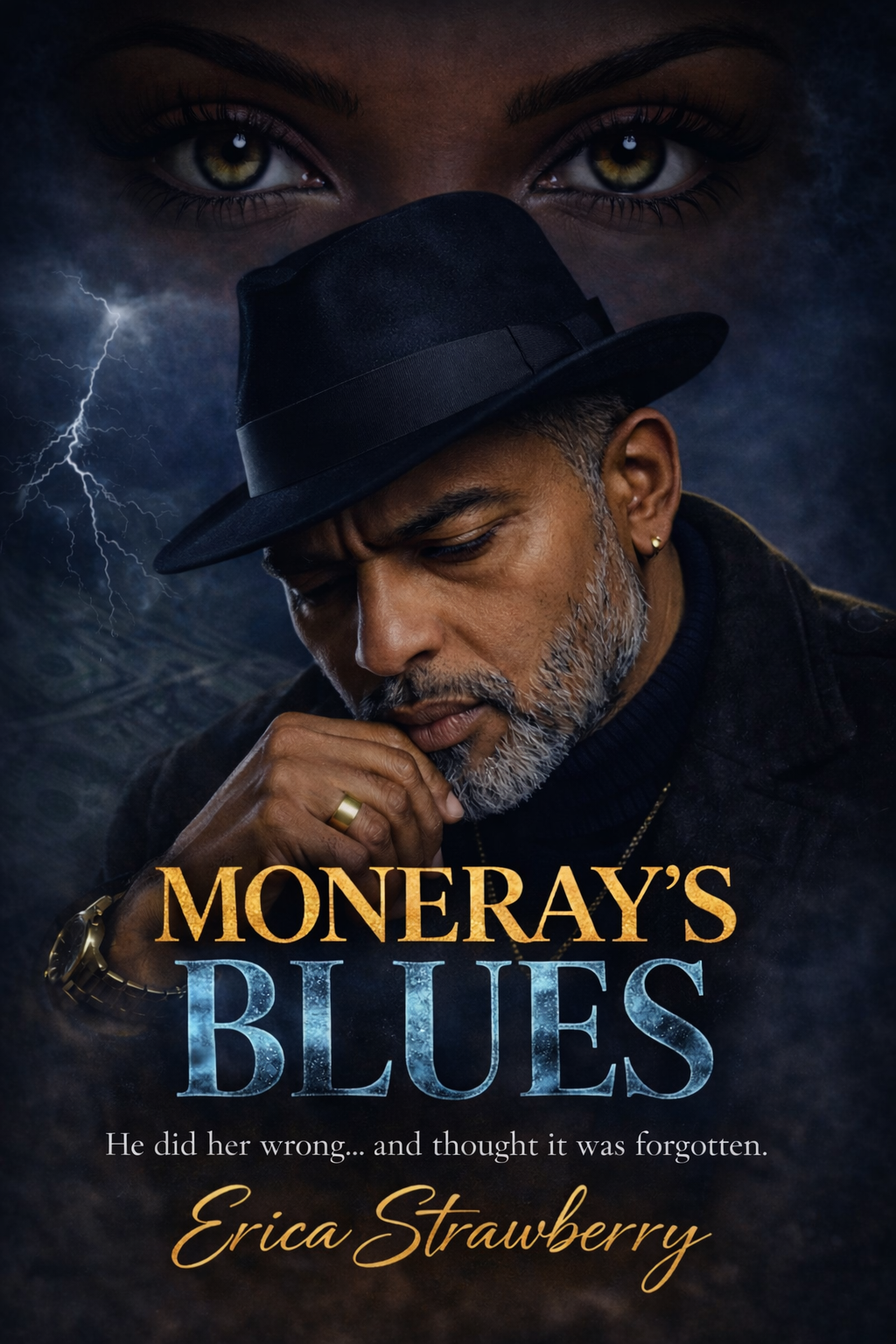 In "Moneray's Blues," a former drug kingpin's life of crime and betrayal returns to torment him in unforeseen ways. Moneray, once a formidable presence in the criminal underworld, known for his sharp dressing and cut-throatness, finds his new, quiete